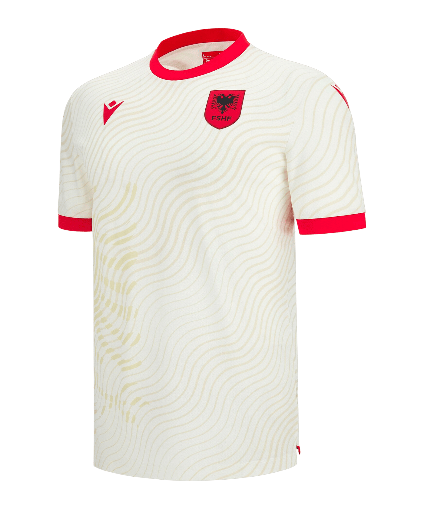 Macron FSHF Albanien Authentic Trikot Away WM 2026 Weiß - weiss