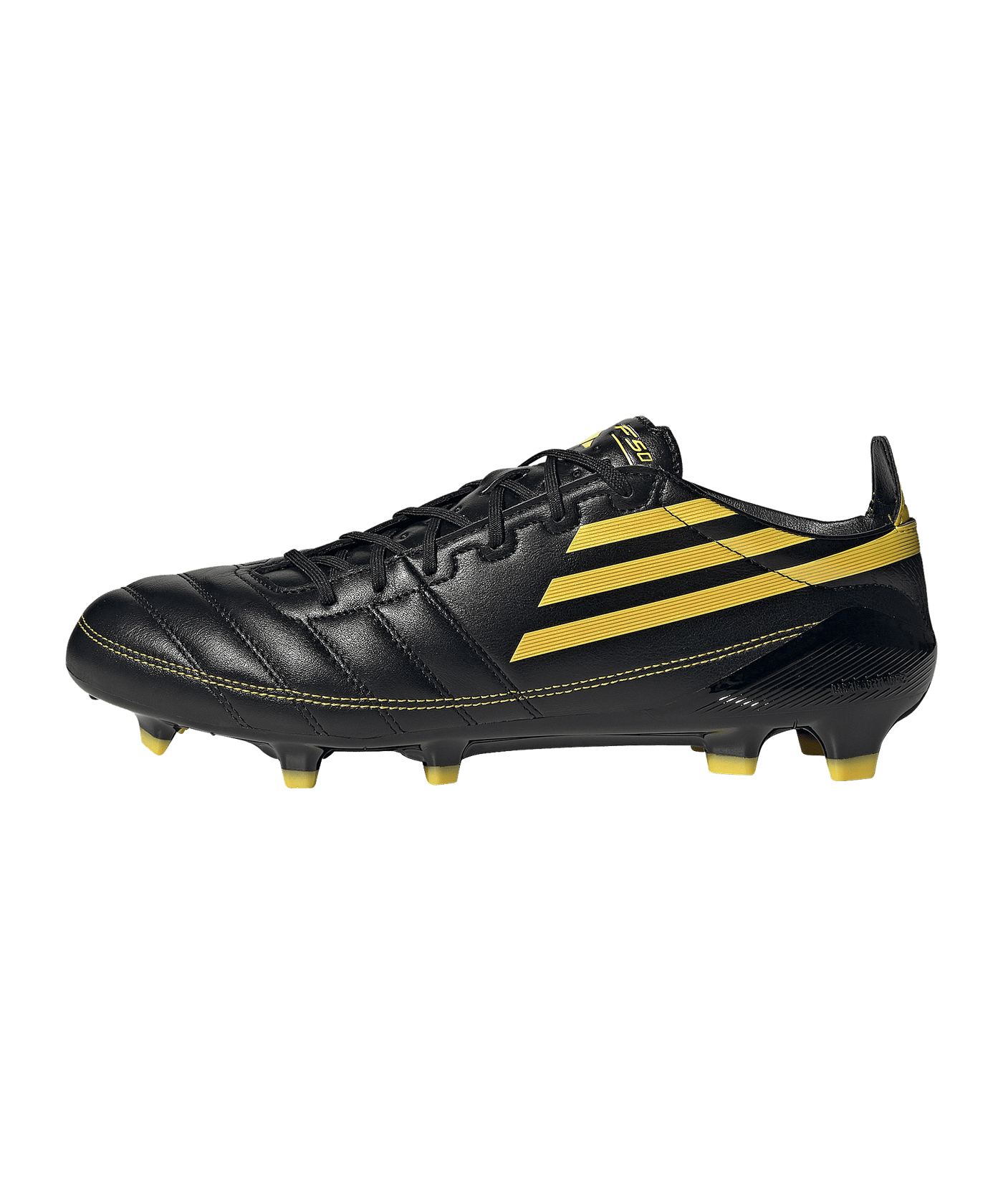 adidas F50 Elite Leather Adizero 2010 FG Schwarz - schwarz
