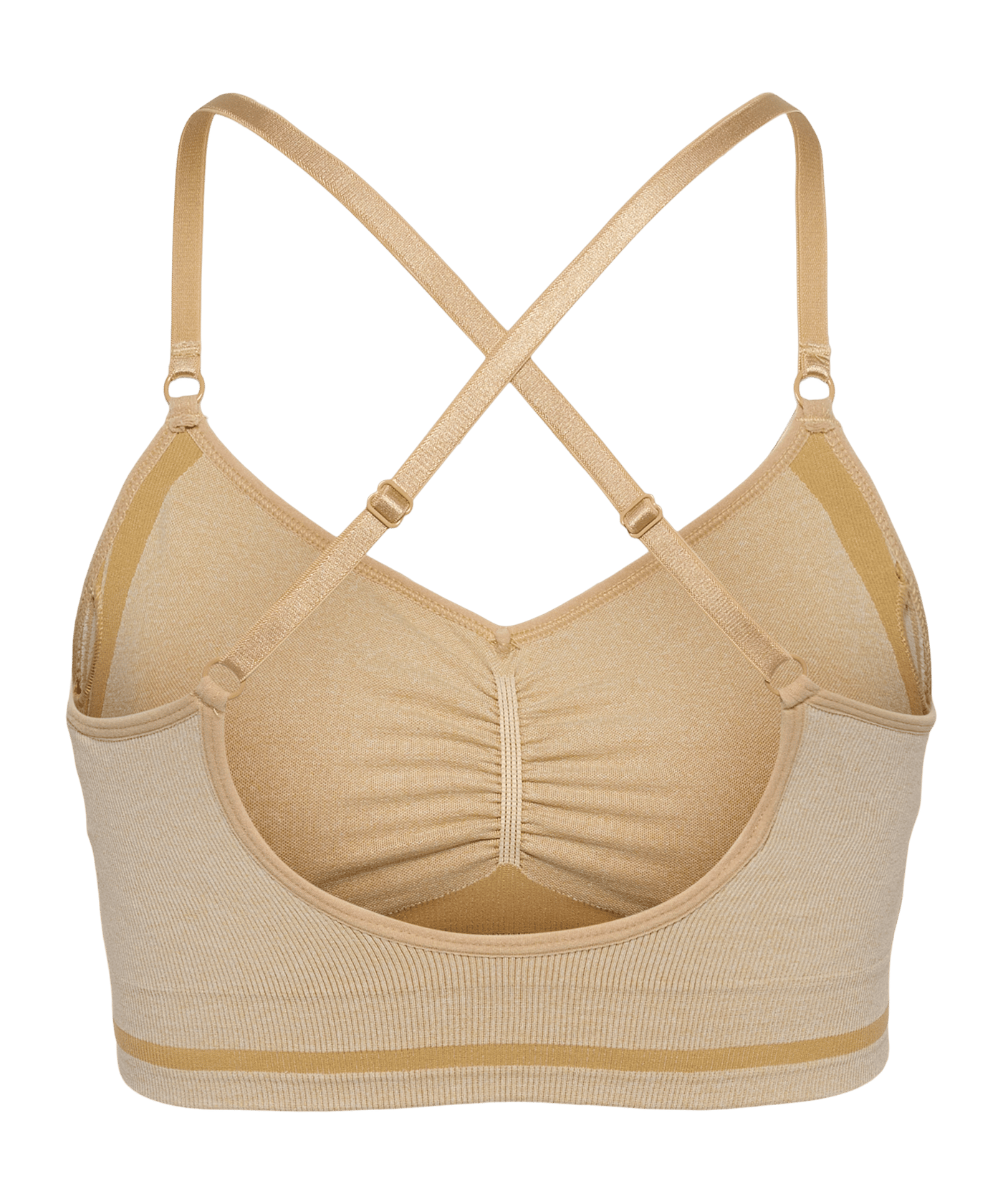 Hummel Mt Lulu Seamless Scrunch Sport-BH Damen Schwarz F2508 - schwarz