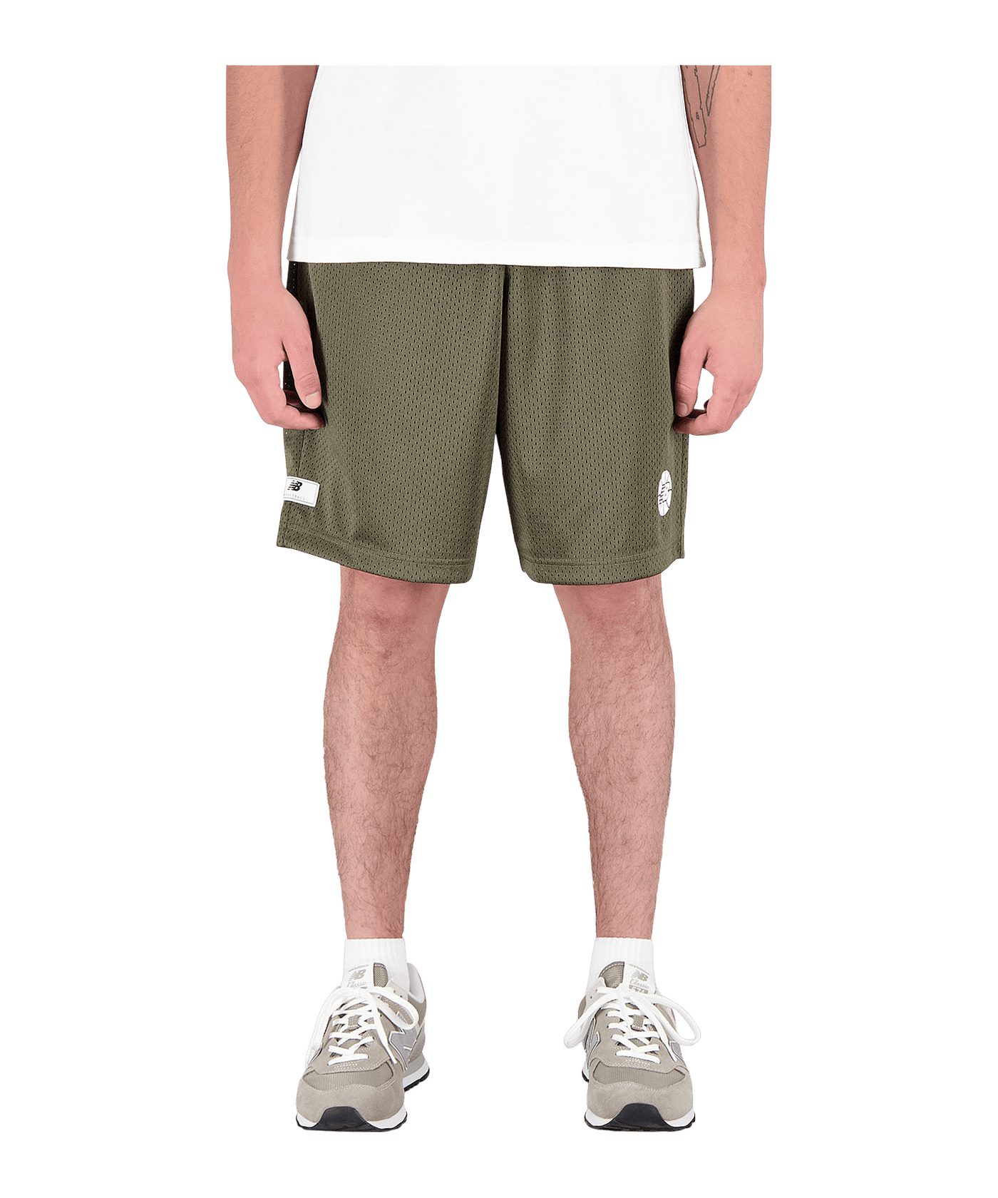 New Balance Essentials Hoops Short Blau - braun
