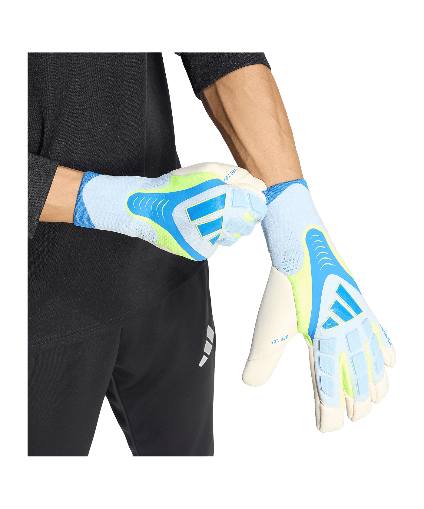 adidas Predator Pro Hybrid Cut Torwarthandschuhe Blau - blau