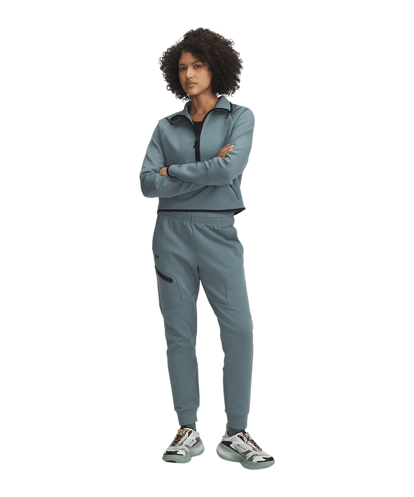 Under Armour Unstoppable Fleece Jogginghose Damen F587 - blau