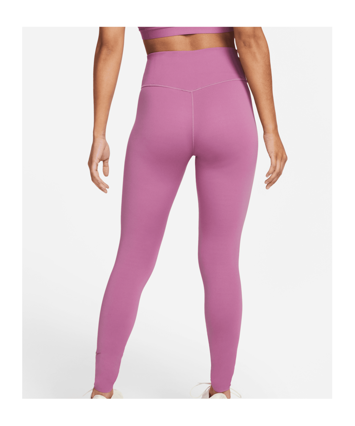 Nike Luxe Mid-Rise Leggings Running Damen Rot F507 - rot