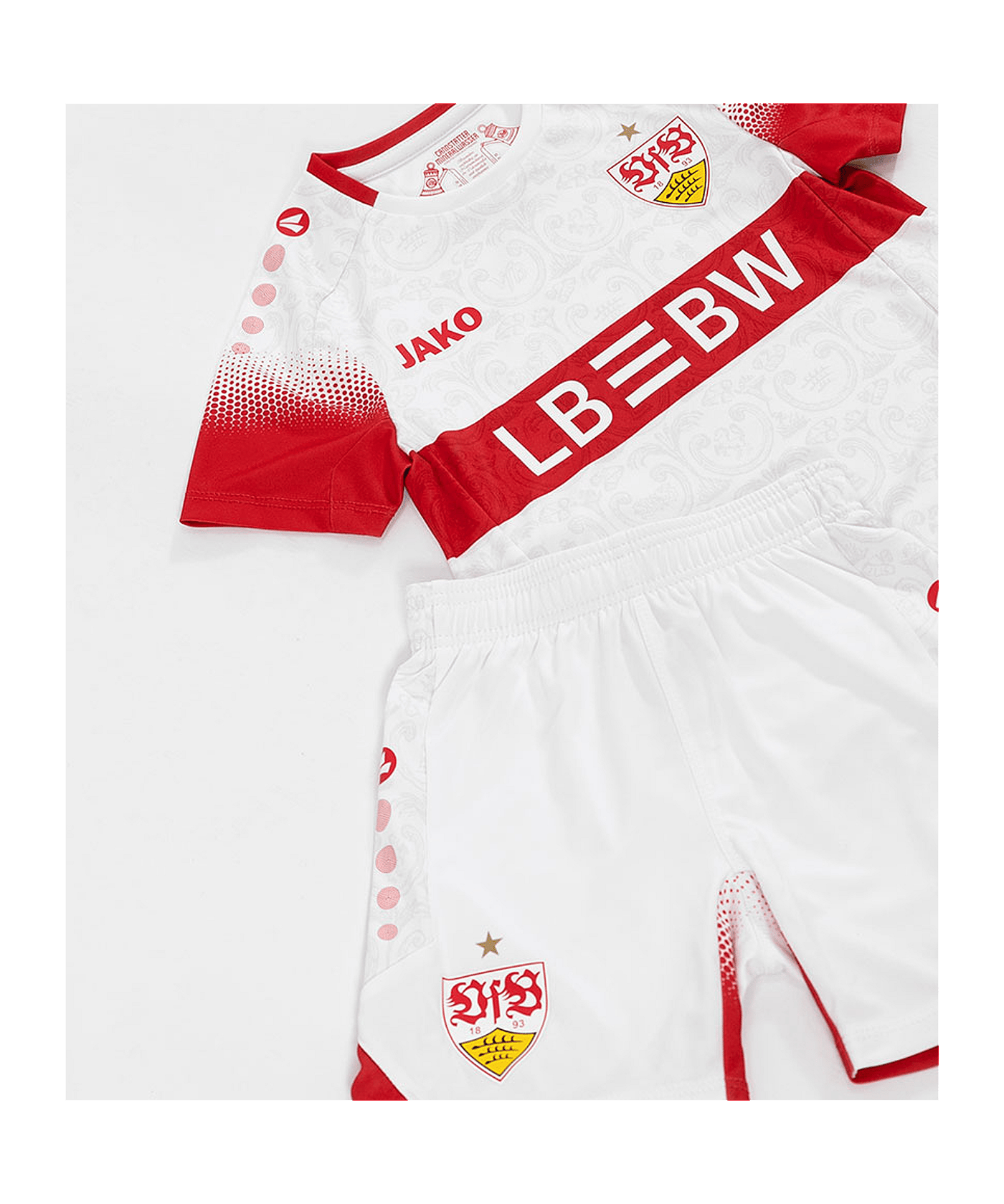 JAKO VfB Stuttgart Trikot Set Home 2026/2027 Kids Weiß F0 - weiss