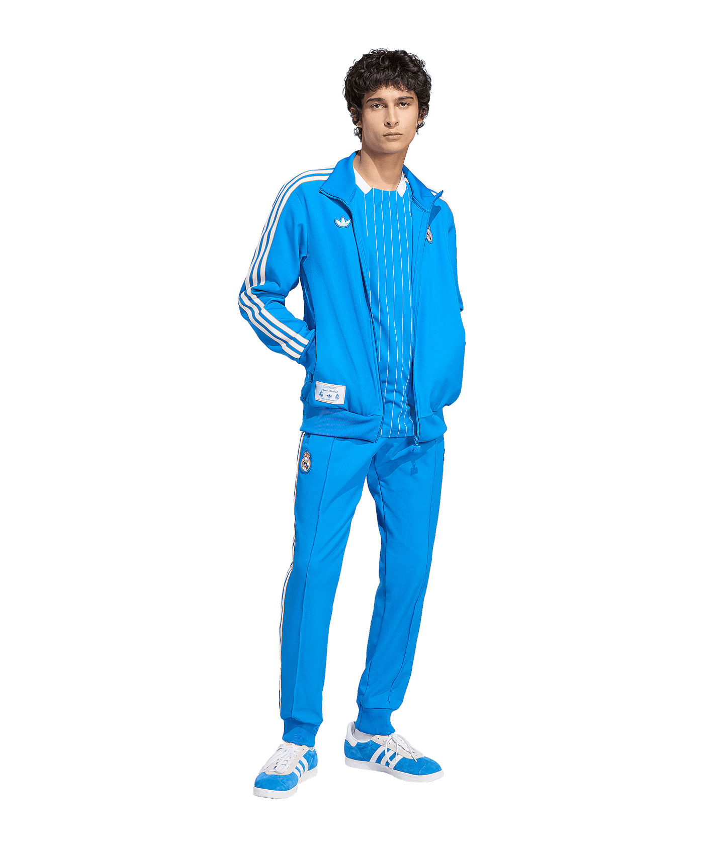 adidas Real Madrid Icon Track Sweatshirt Blau - blau