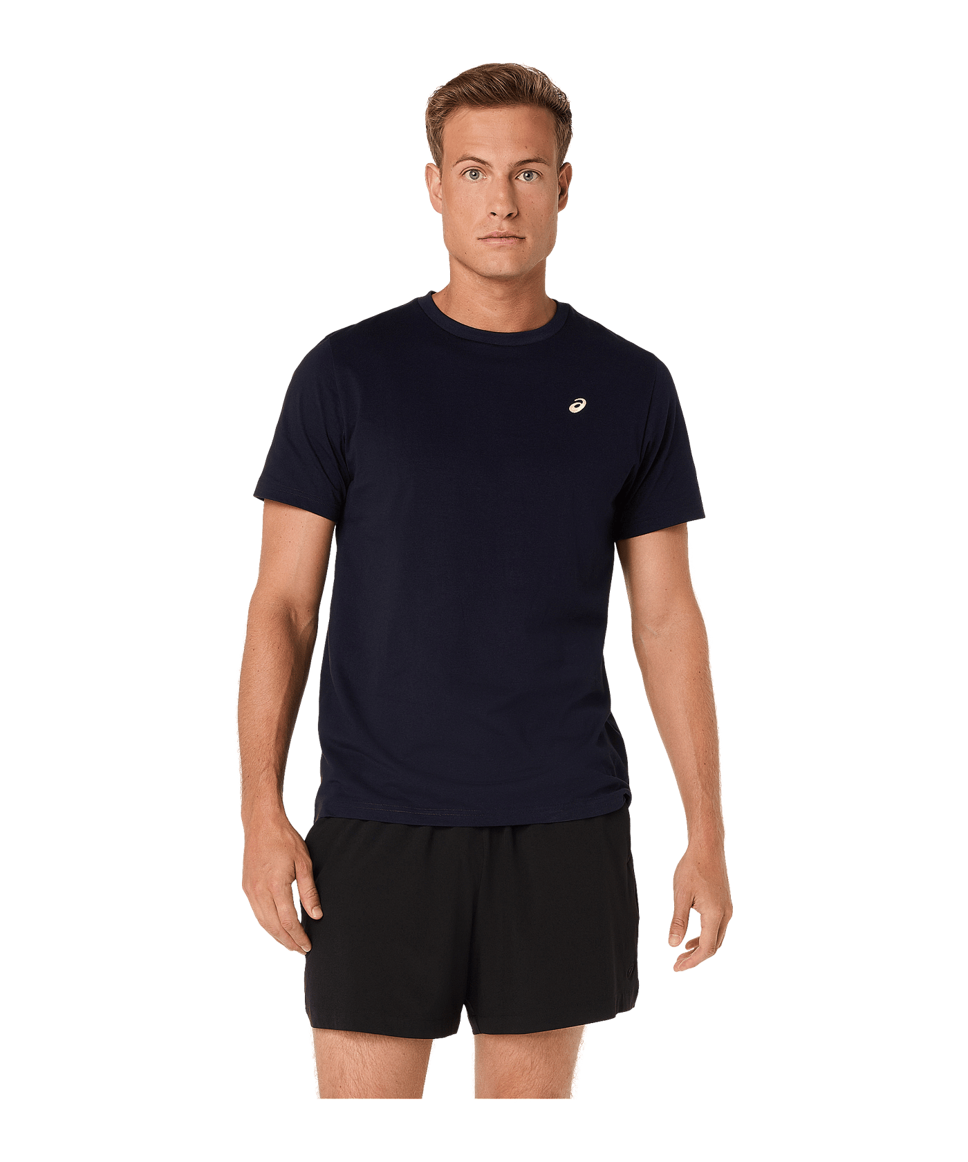 ASICS Spiral Embroidery T-Shirt Schwarz - schwarz