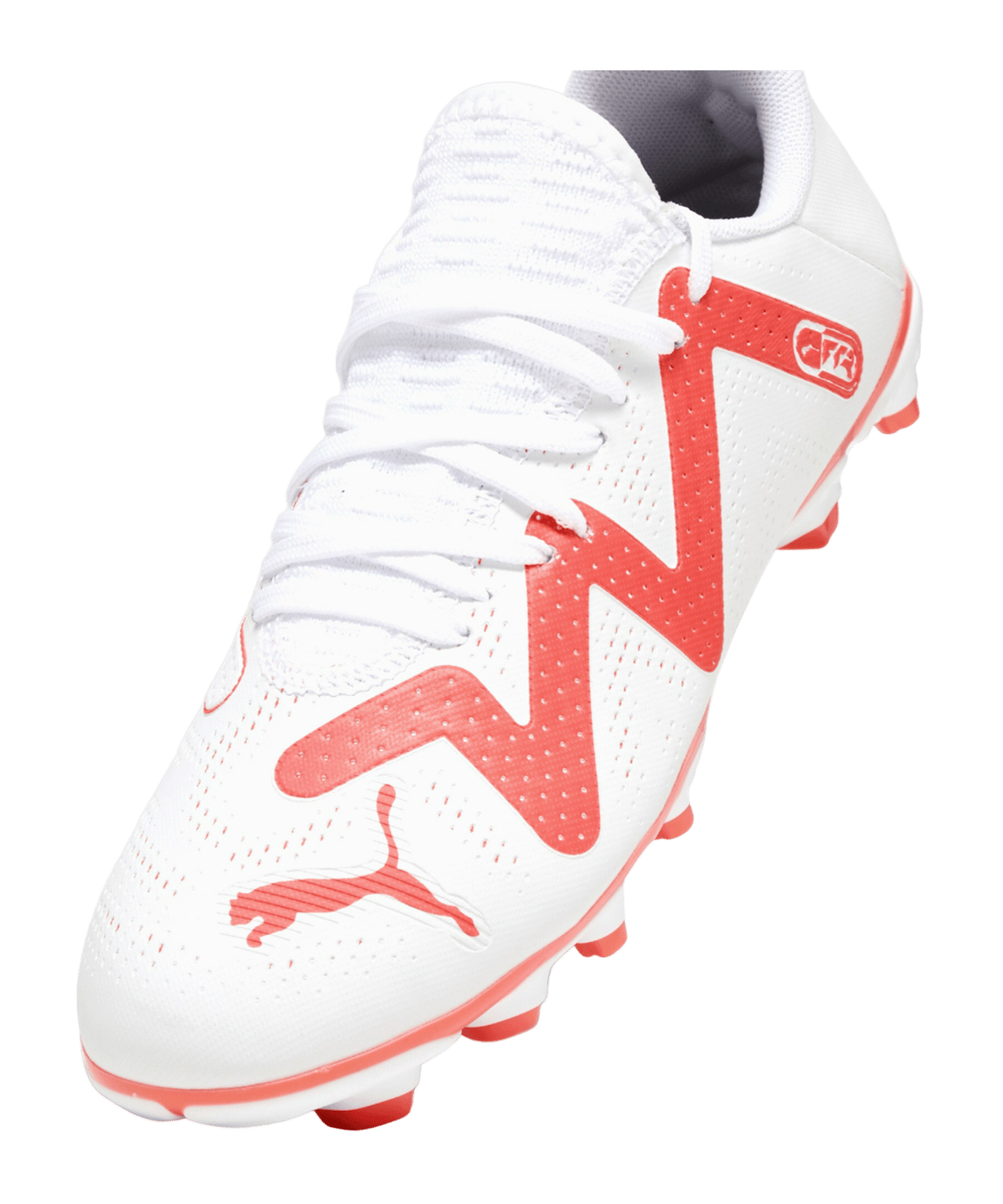 PUMA FUTURE Play FG/AG Breakthrough Jr Kids Weiss Rot Schwarz F01 - weiss