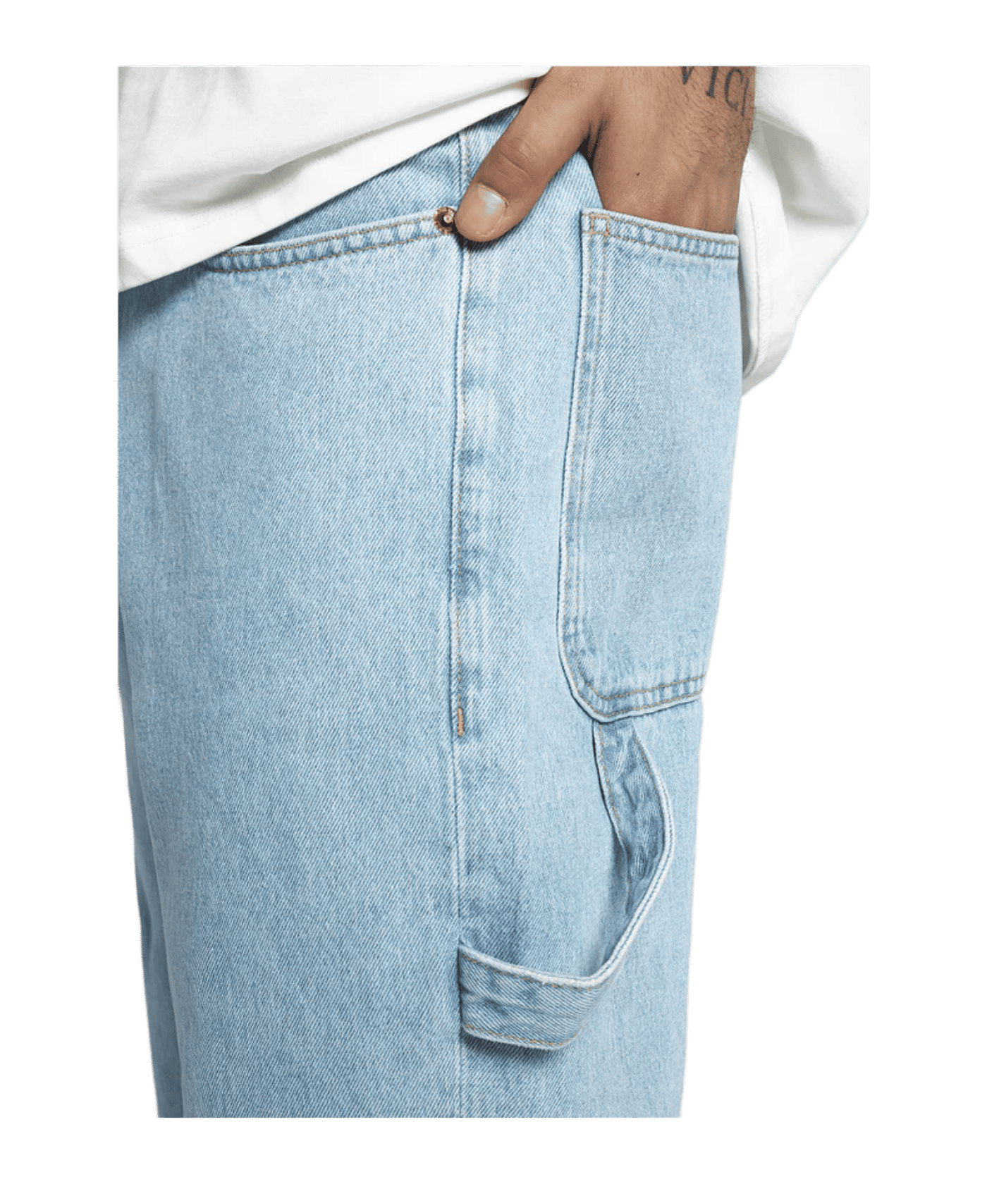 Burocs Vito Baggy Fit Jeans Hose Blau - blau