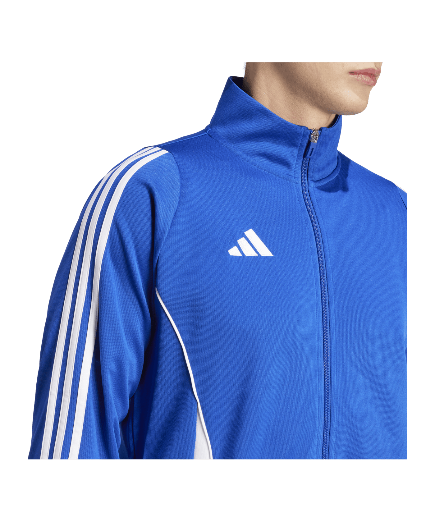 adidas Tiro 24 Trainingsjacke Blau Weiss - blau