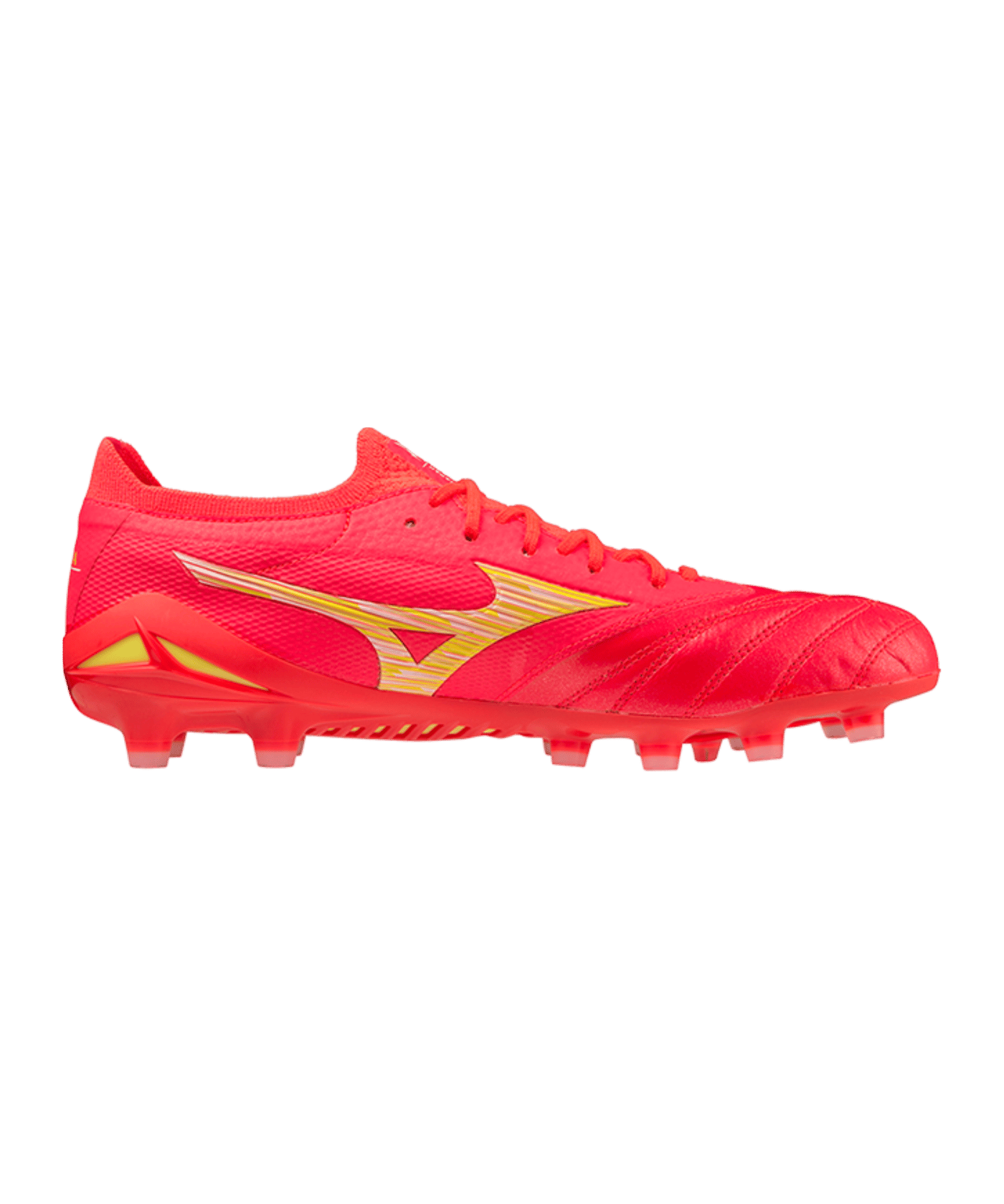 Mizuno Morelia Neo IV Made in Japan FG Release Rot Gelb F64 - rot