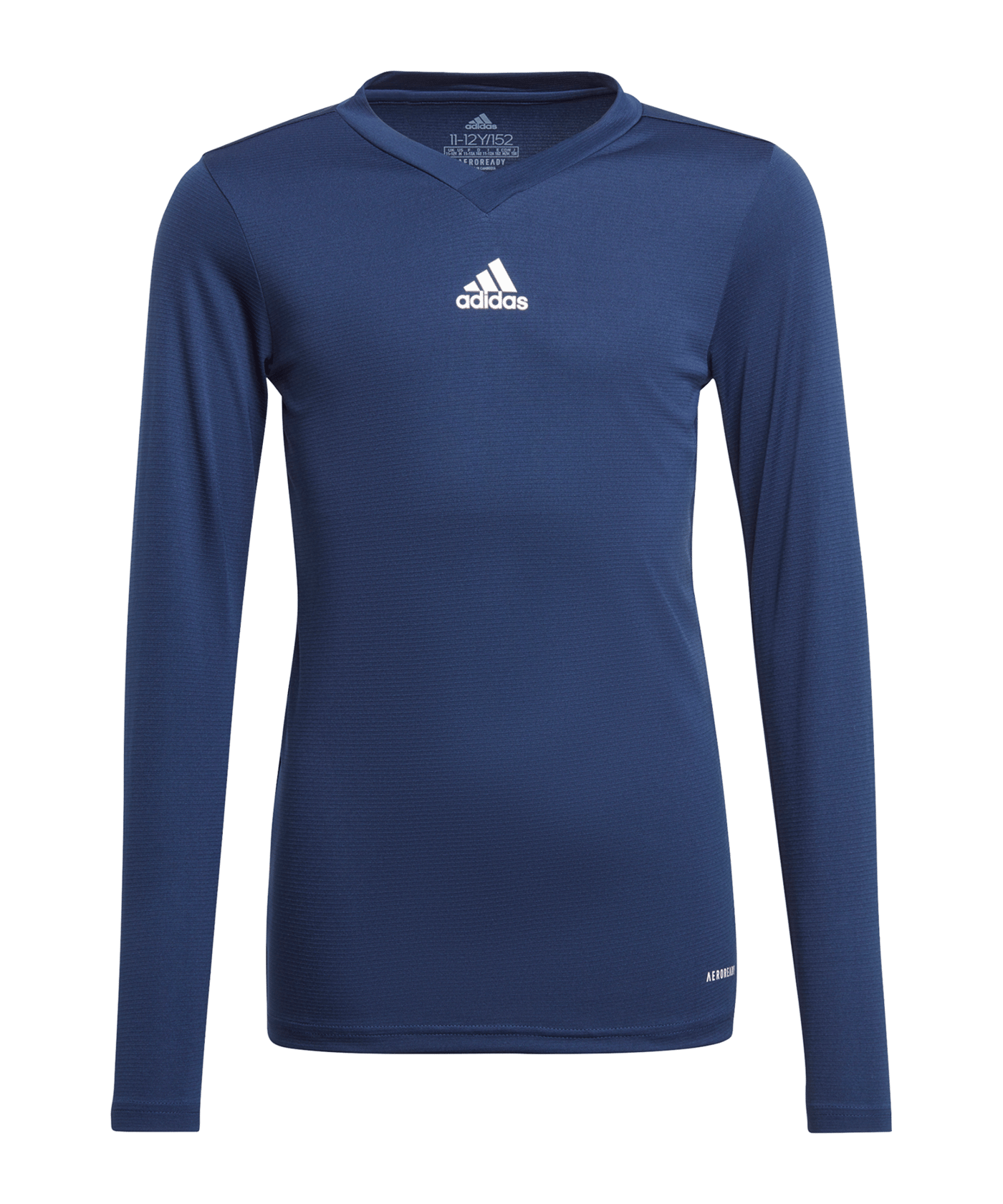 adidas Team Base Top langarm Kids Blau - blau