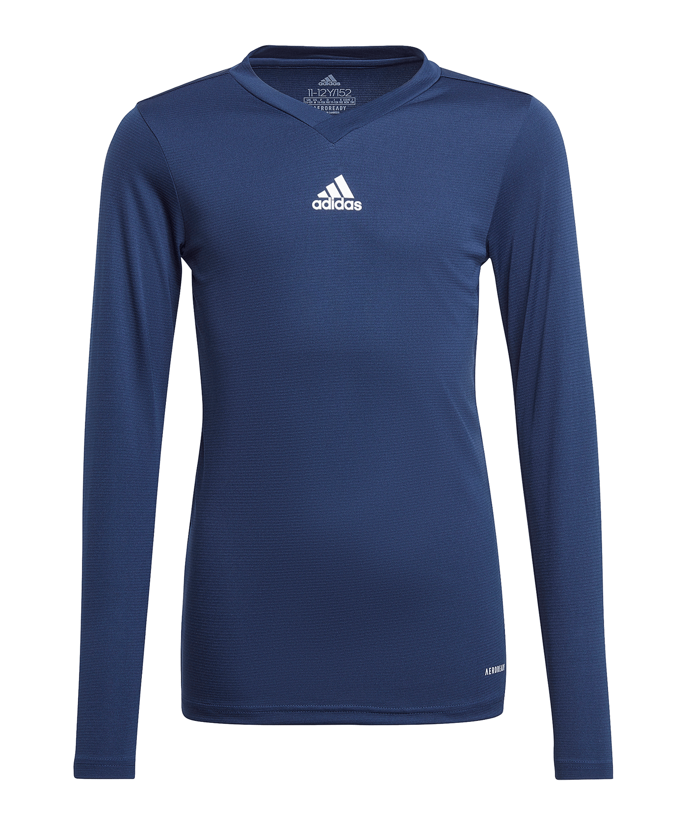 adidas Team Base Top langarm Kids Blau - blau