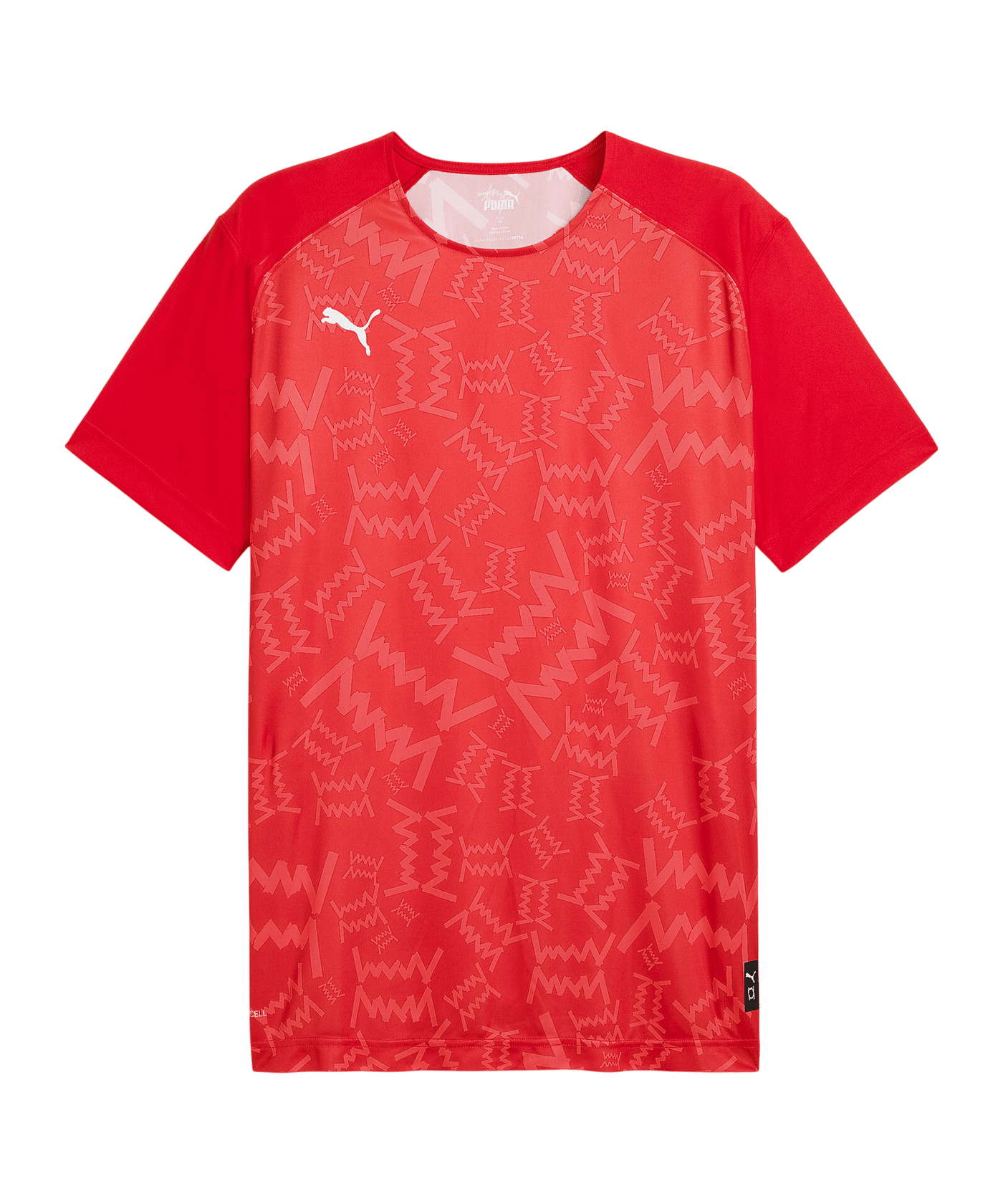 PUMA Teamjaws Graphic Ss Shooting Hemd Rot F03 - rot