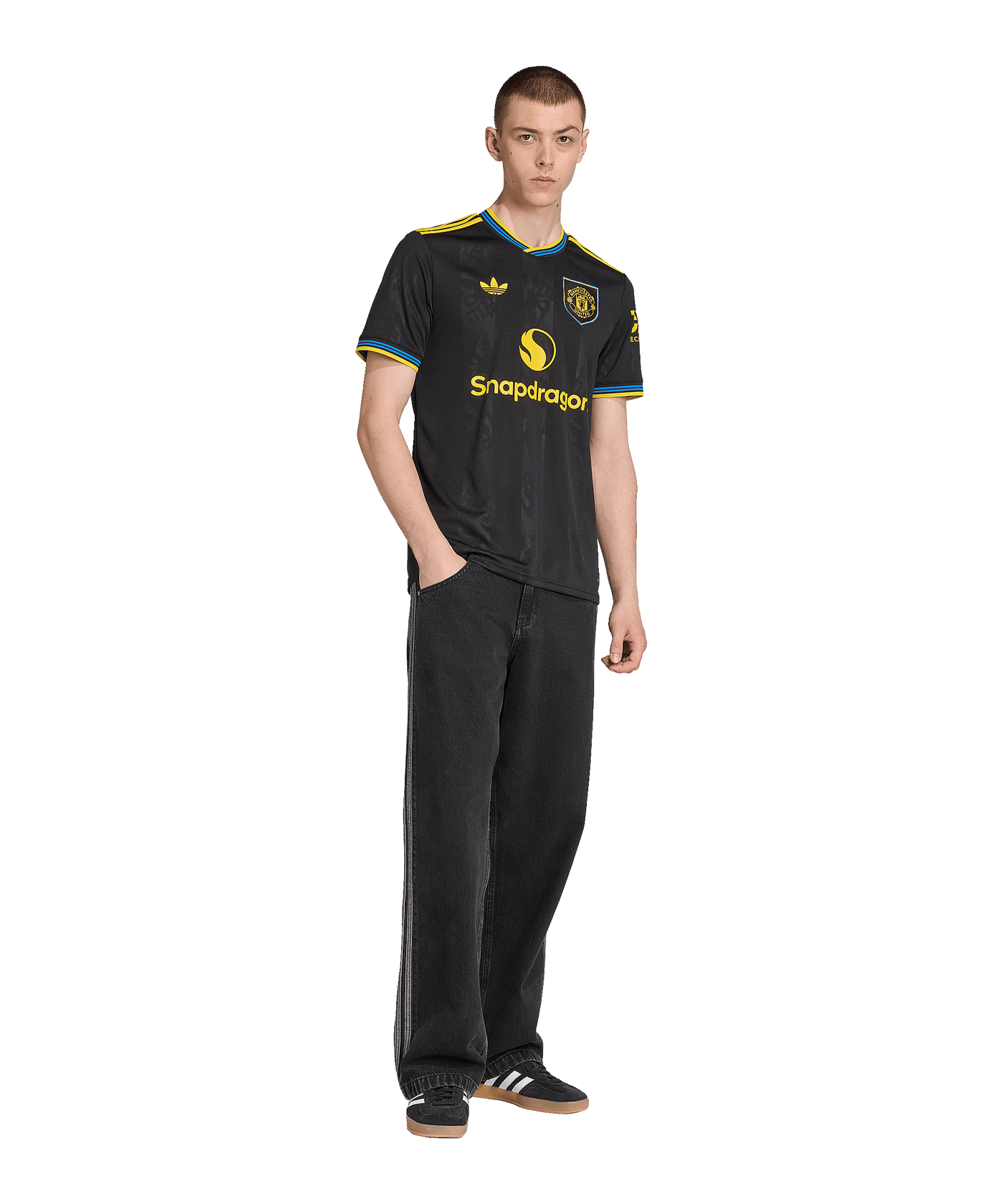 adidas Manchester United Trikot 3rd 2025/2026 Schwarz - schwarz