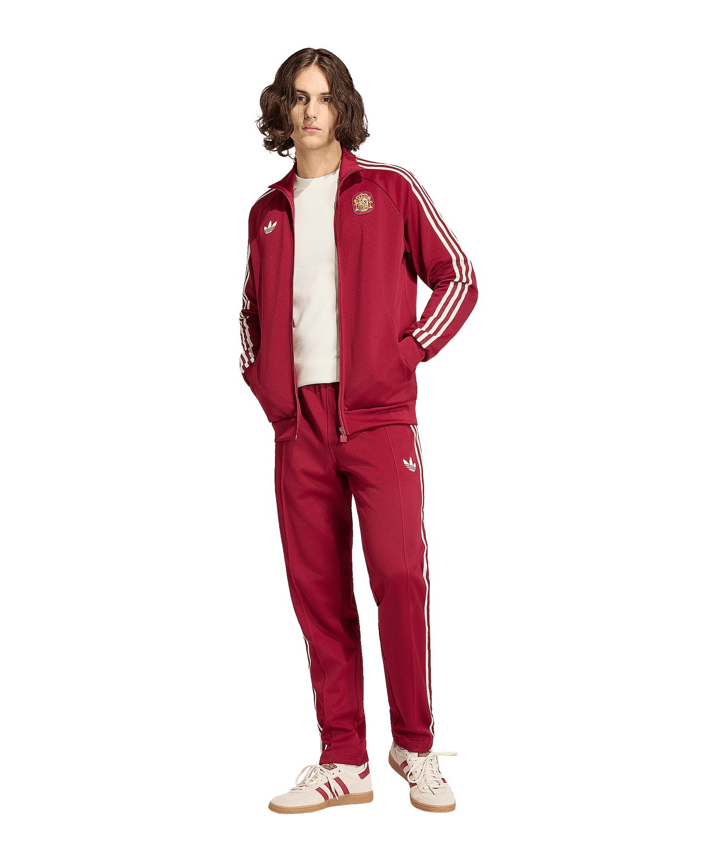 adidas FEF Spanien Originals Jacke Rot - rot