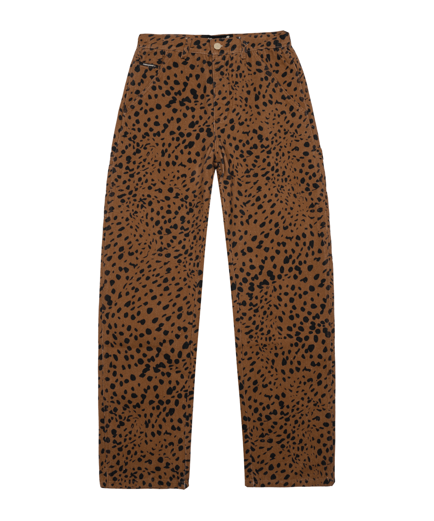 Noon Goons Go Leopard Denim Hose Braun - braun
