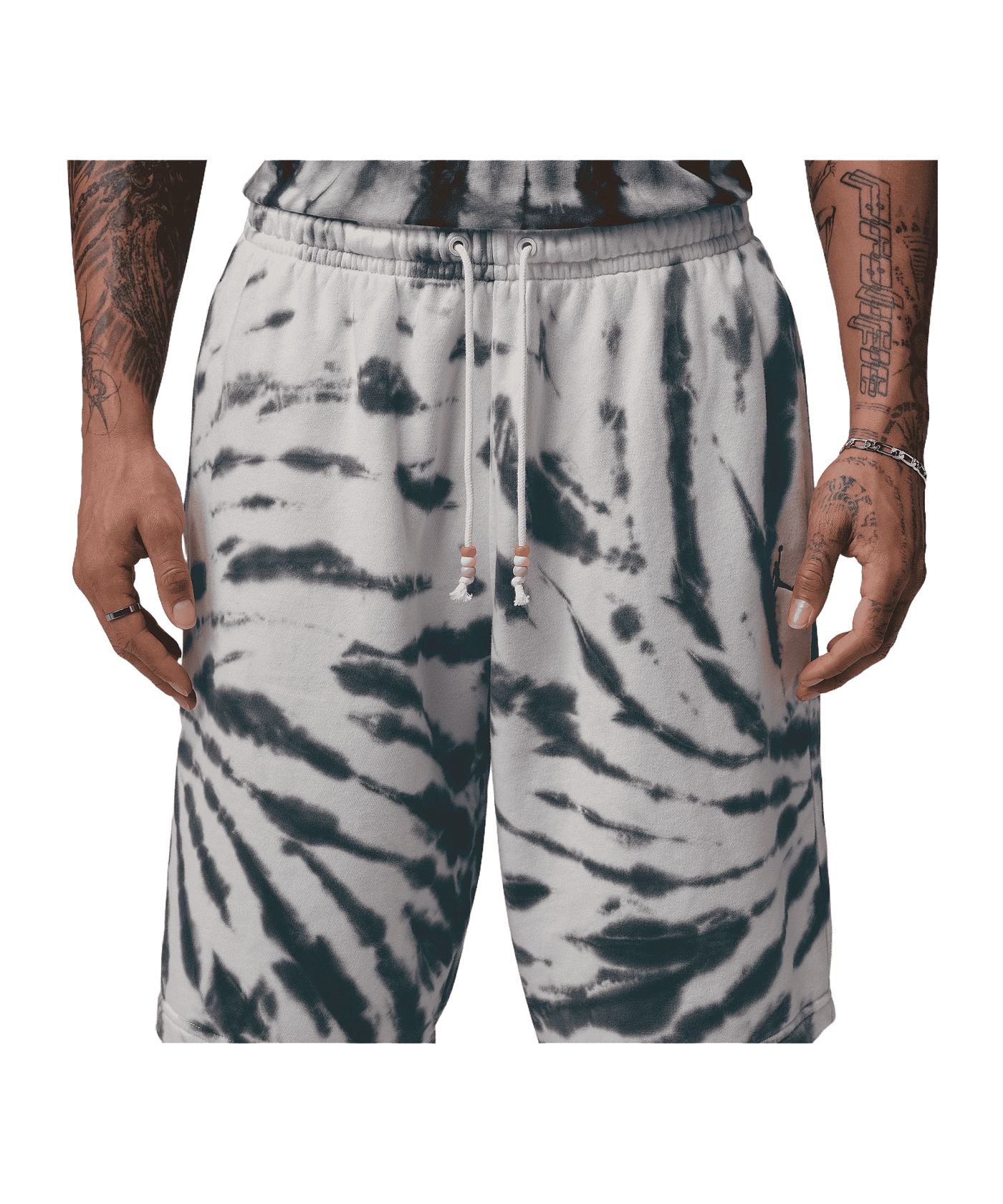 Jordan Brooklyn Fleece Festival Tye-Die Short Weiß F133 - weiss