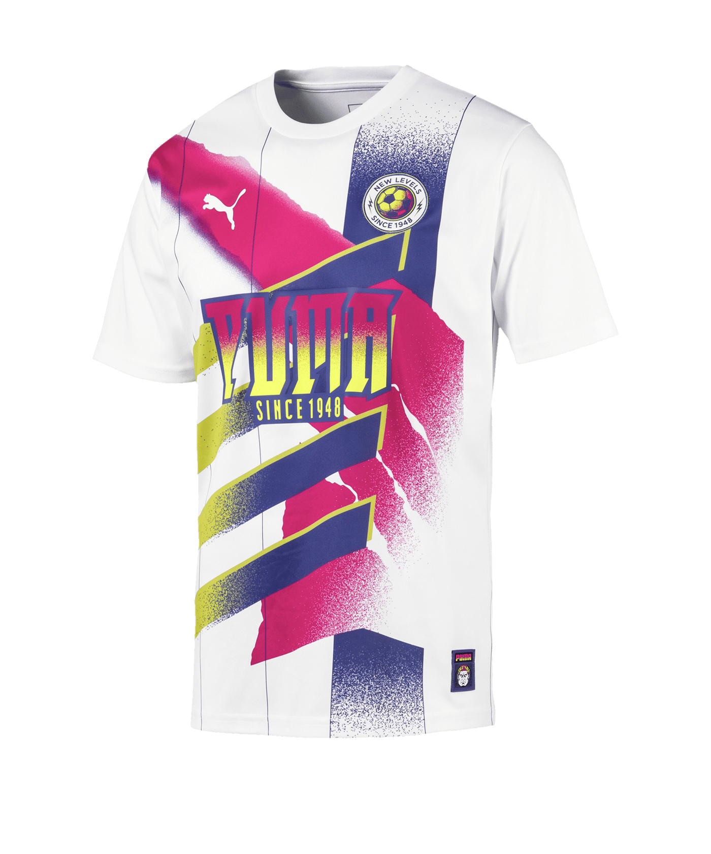 PUMA Retro White Jersey Weiss Pink F01 - weiss