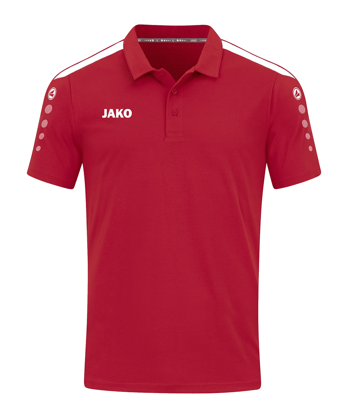 JAKO Power Poloshirt Damen Rot Weiss F100 - rot