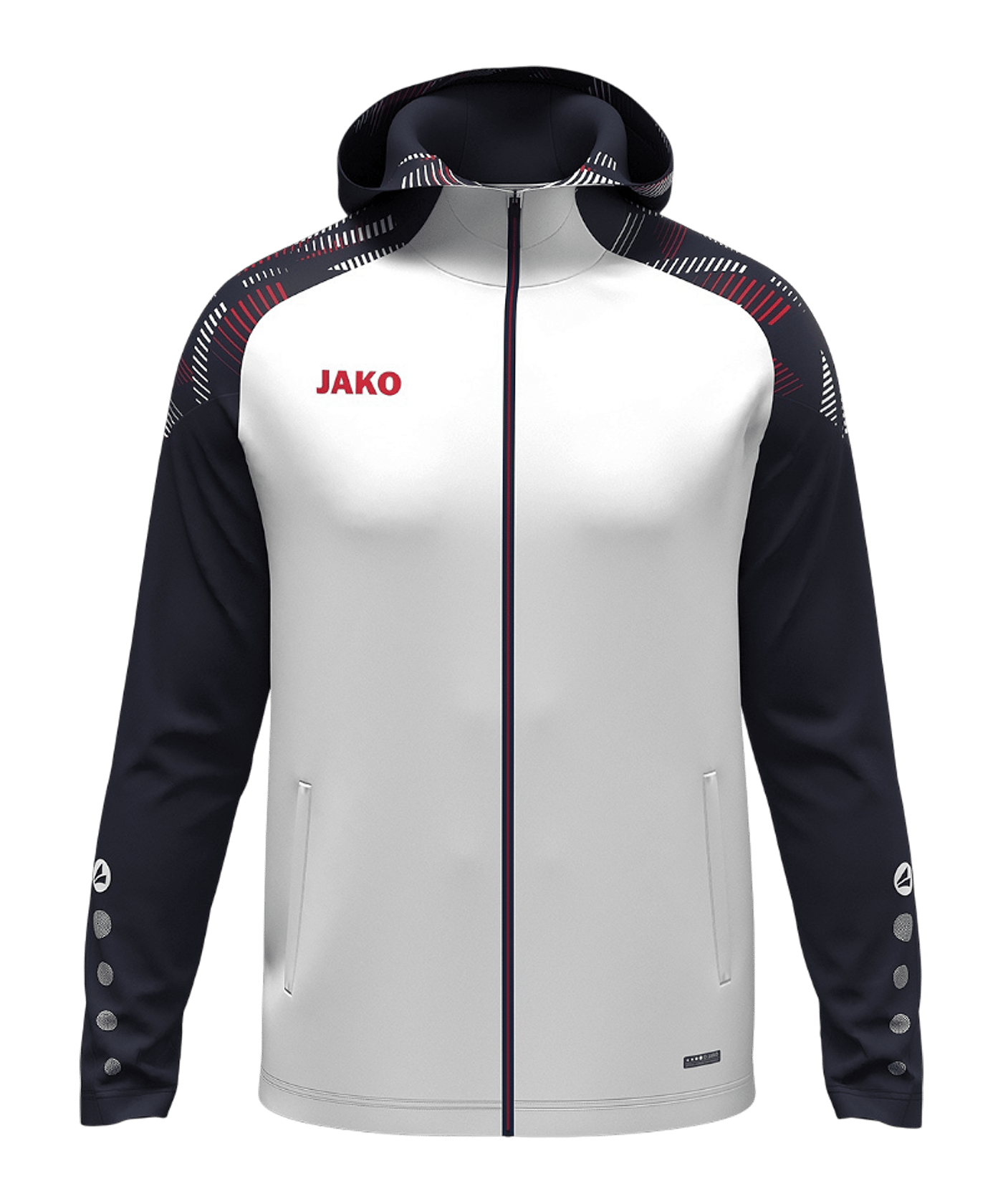 JAKO Sonic Kapuzenjacke Damen Weiß F039 - weiss