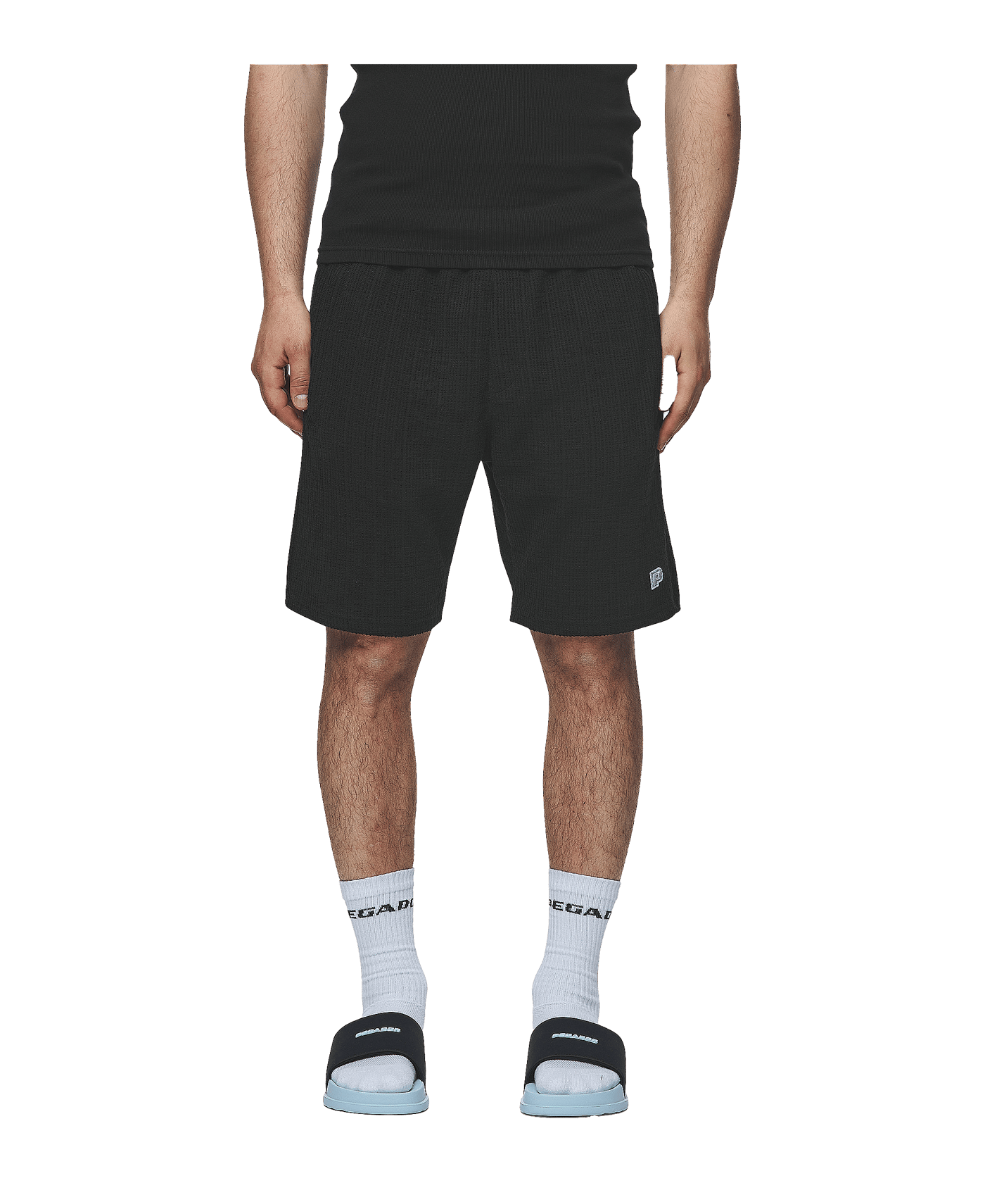 Pegador Libco Structured Knit Short Schwarz - schwarz