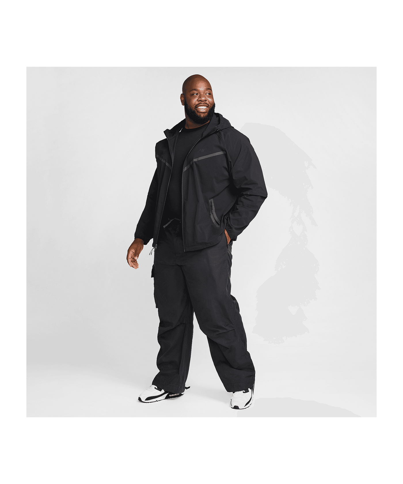 Nike Tech Woven Jacke Schwarz F010 - schwarz