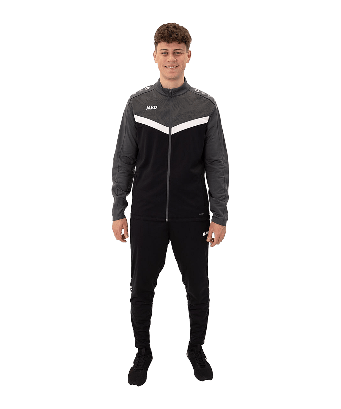 JAKO Trainingsanzug Schwarz F801 - schwarz