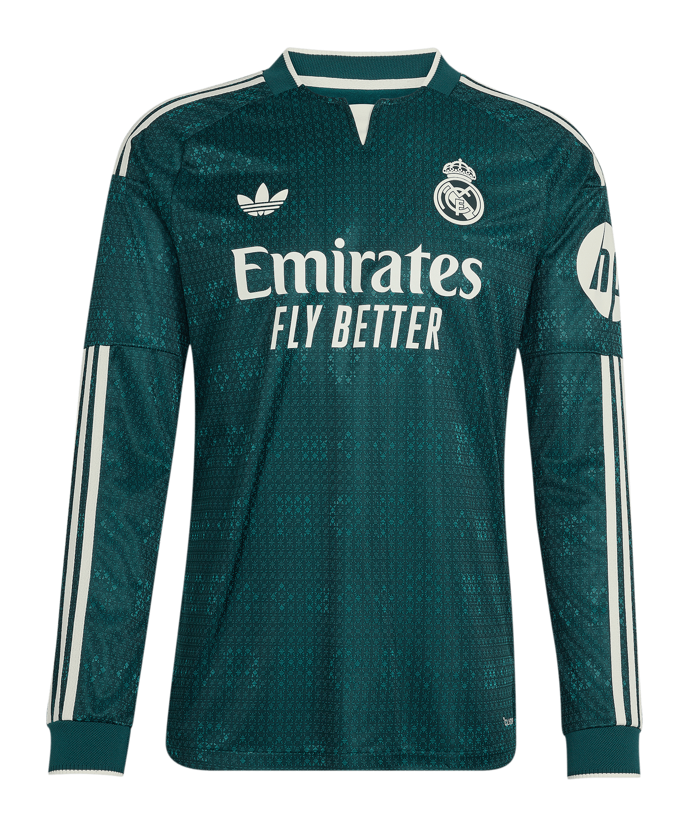 adidas Real Madrid Authentic Trikot Langarm Away 2026/2027 Grün - gruen
