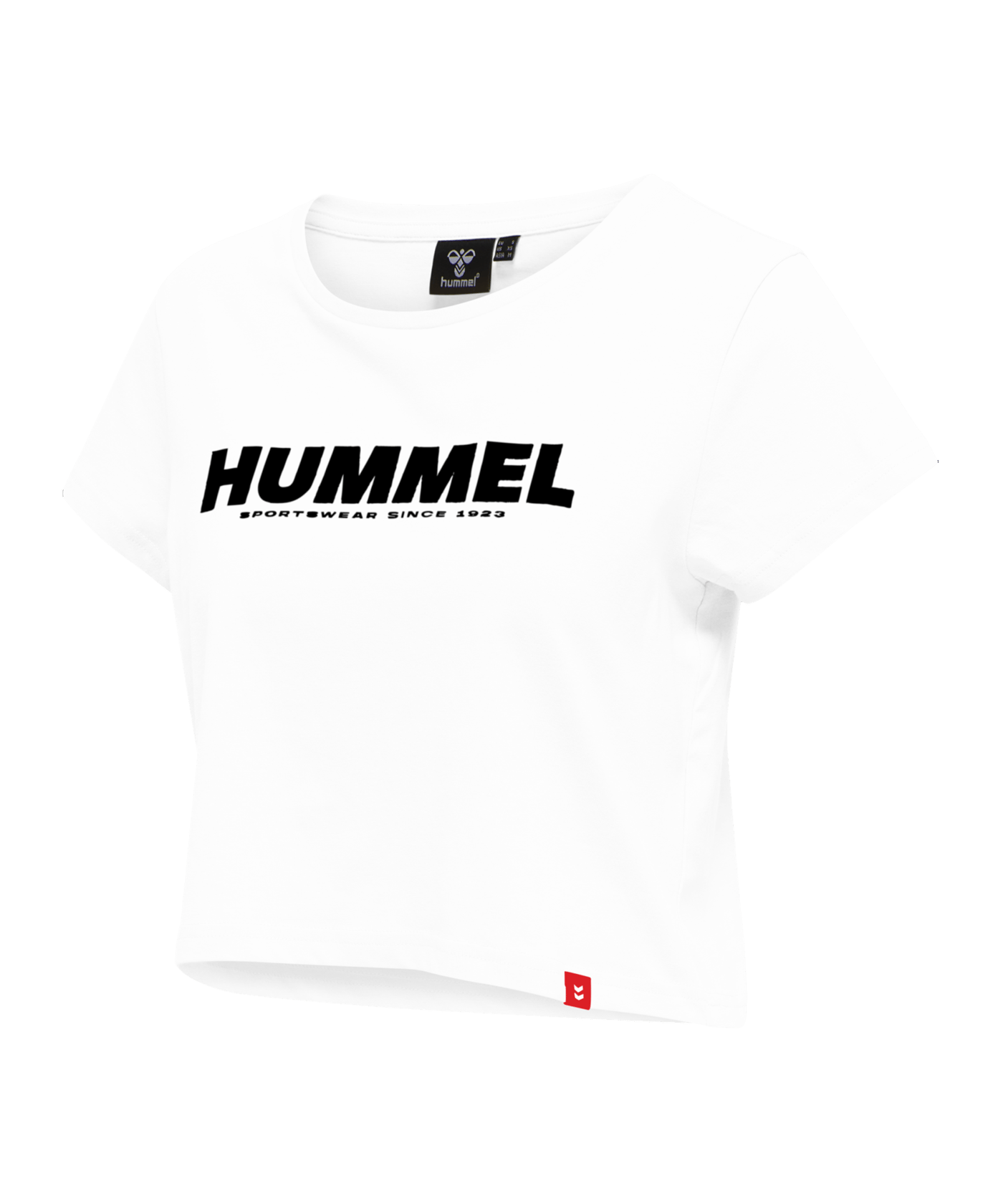 Hummel hmlLEGACY Cropped T-Shirt Damen Weiss F9124 - weiss