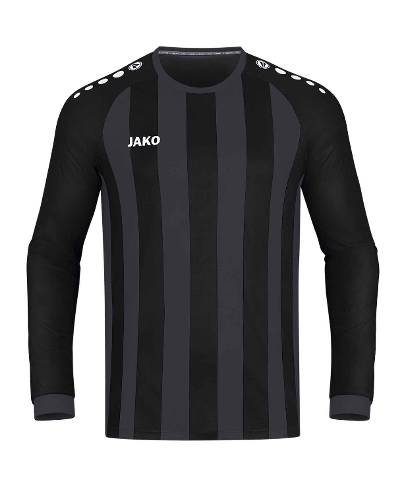 JAKO Inter Trikot Langarm Schwarz Grau Kids F801 - schwarz