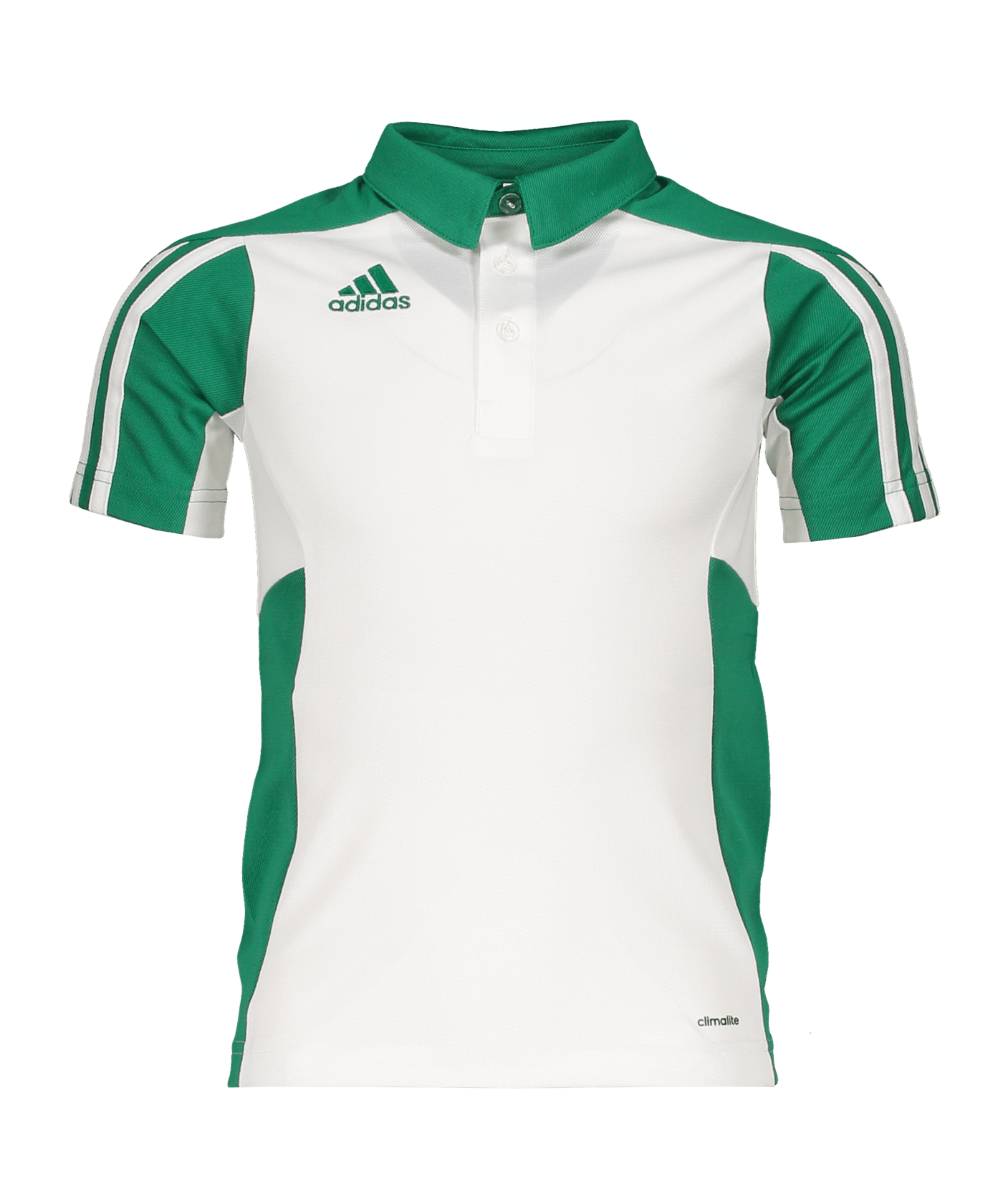 adidas Climacool MT14 Poloshirt Kids Weiss Grün - weiss