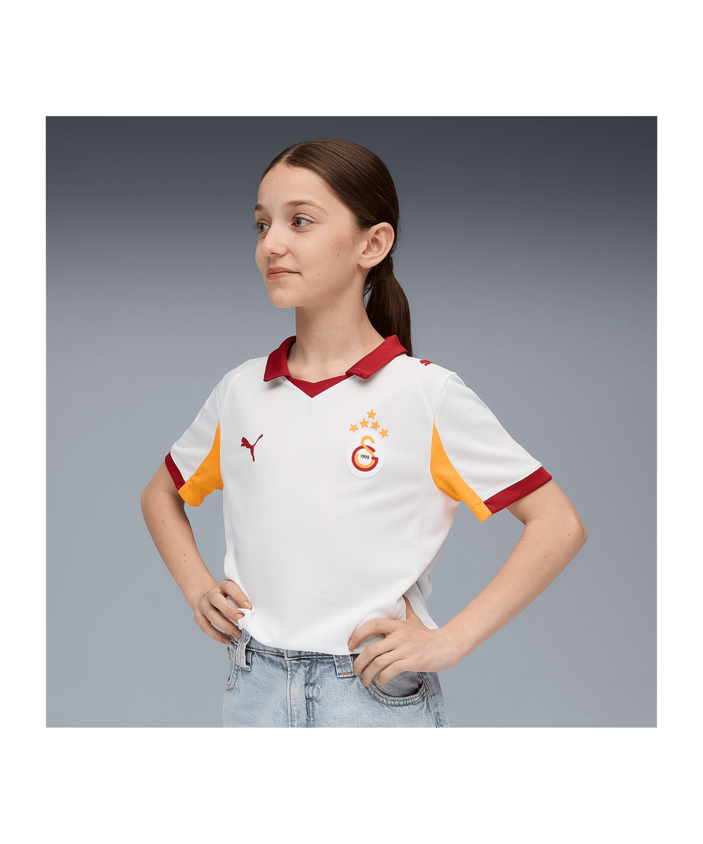 PUMA Galatasaray Istanbul Trikot Away 2025/2026 Kids Weiß F02 - weiss