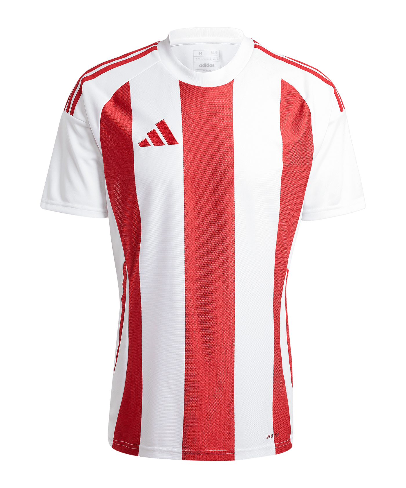 adidas Striped 24 Trikot Weiss Rot - weiss