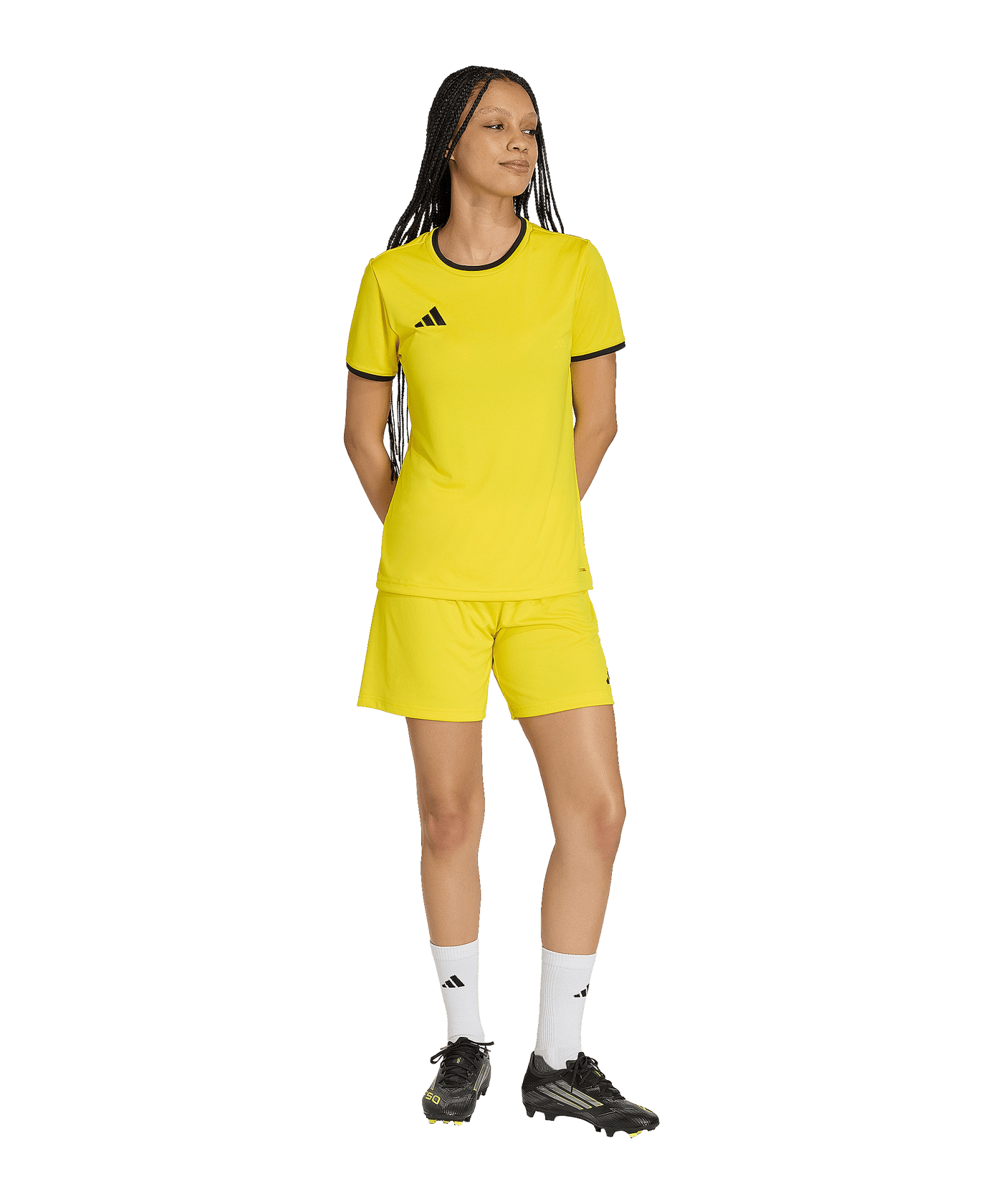 adidas Entrada 26 Short Damen Gelb - gelb