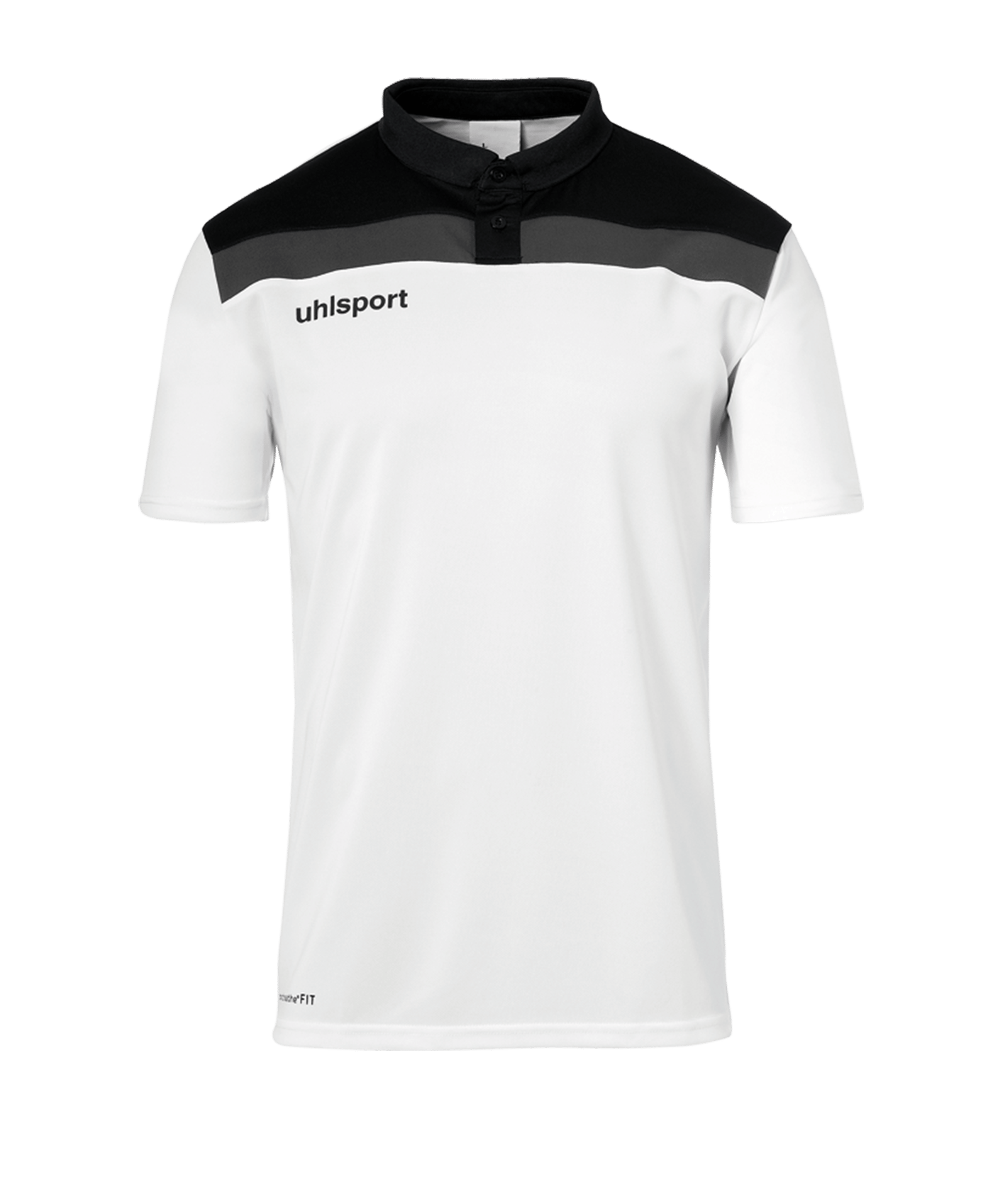 Uhlsport Offense 23 Poloshirt Weiss Schwarz F02 - weiss
