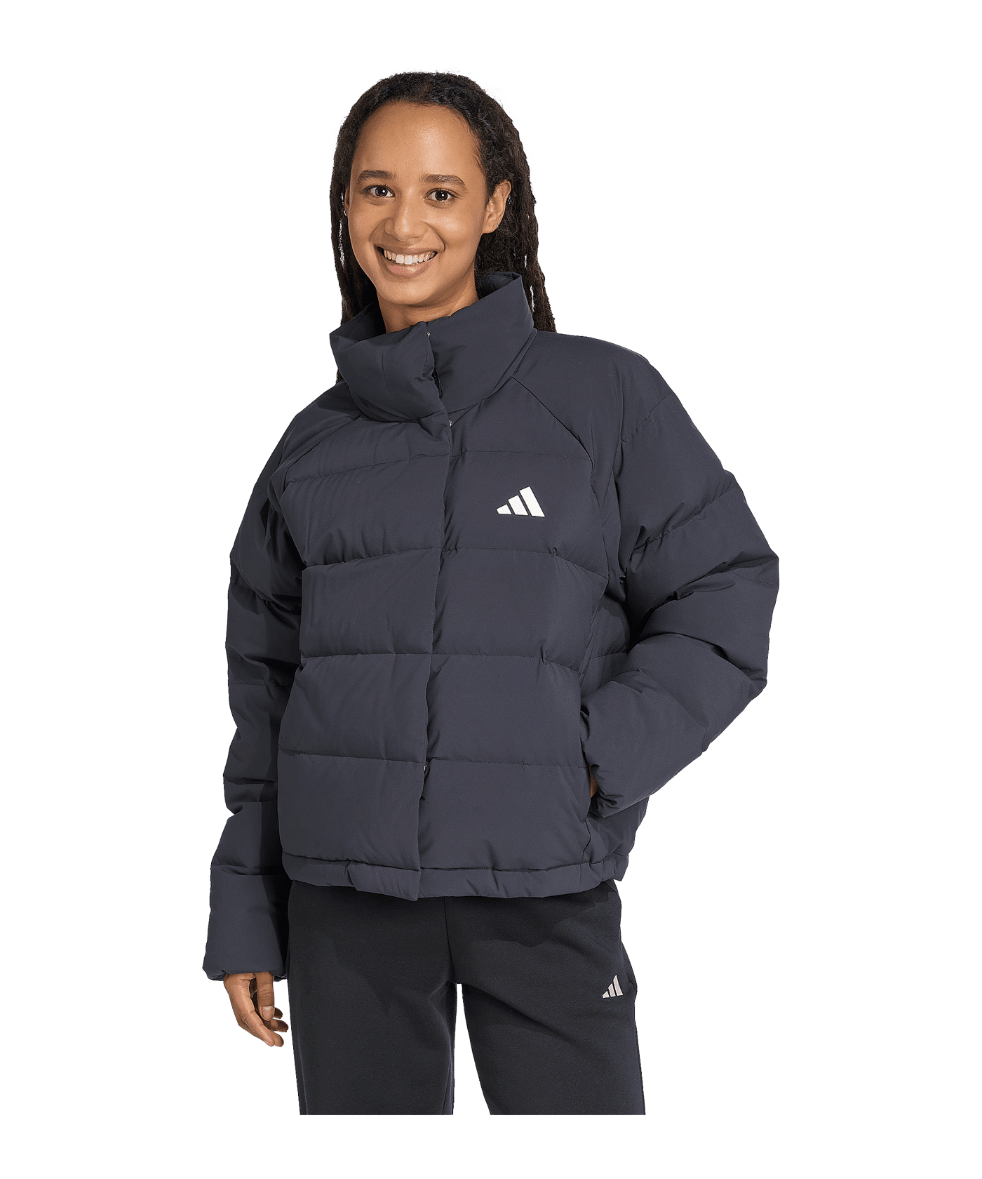 adidas Helionic Relaxed Down Jacke Damen Schwarz - schwarz