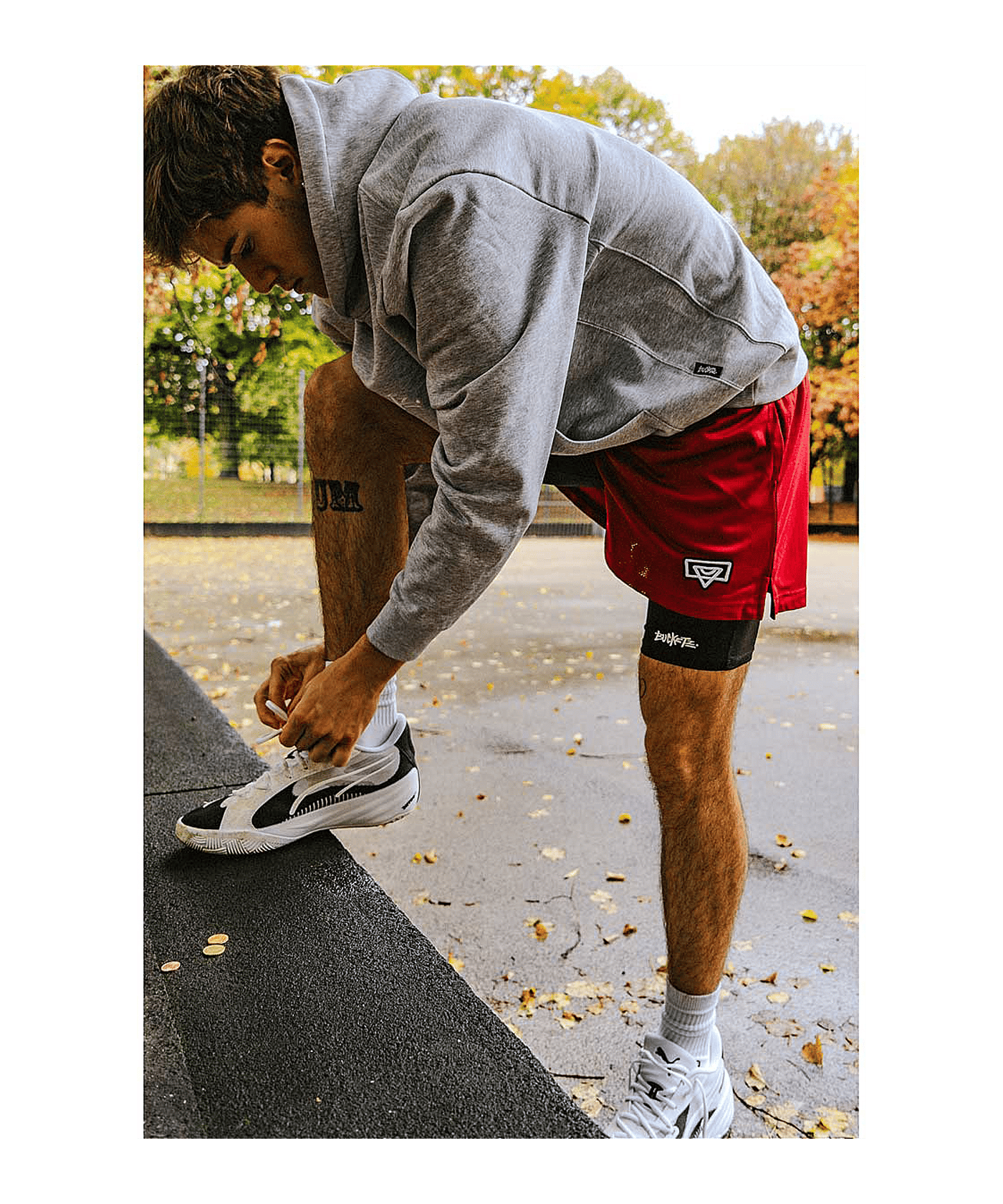 Bucketz 9in Kompression Short Schwarz - schwarz