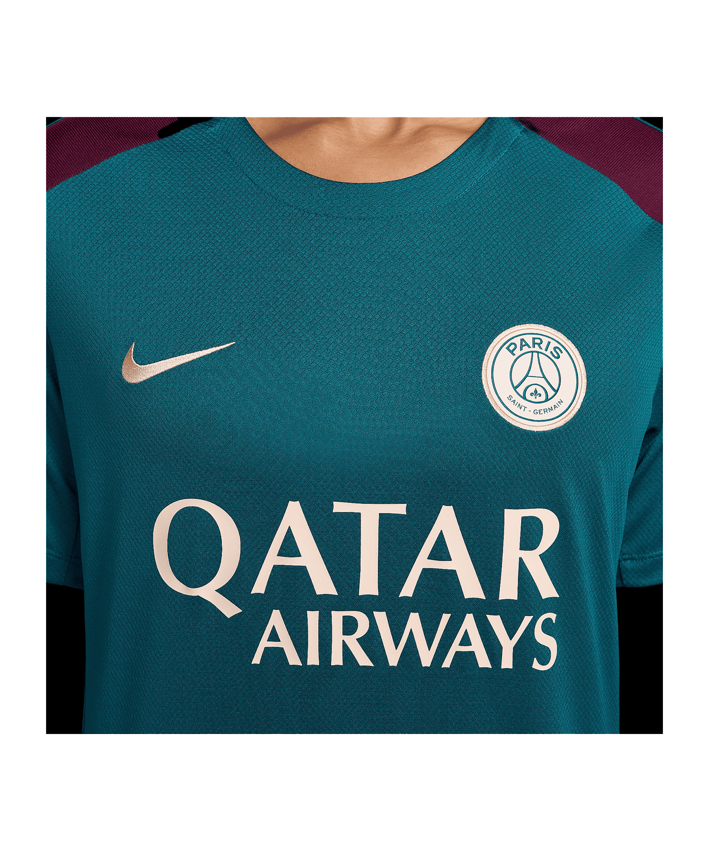 Nike Paris St. Germain Trainingsshirt Grün F382 - gruen