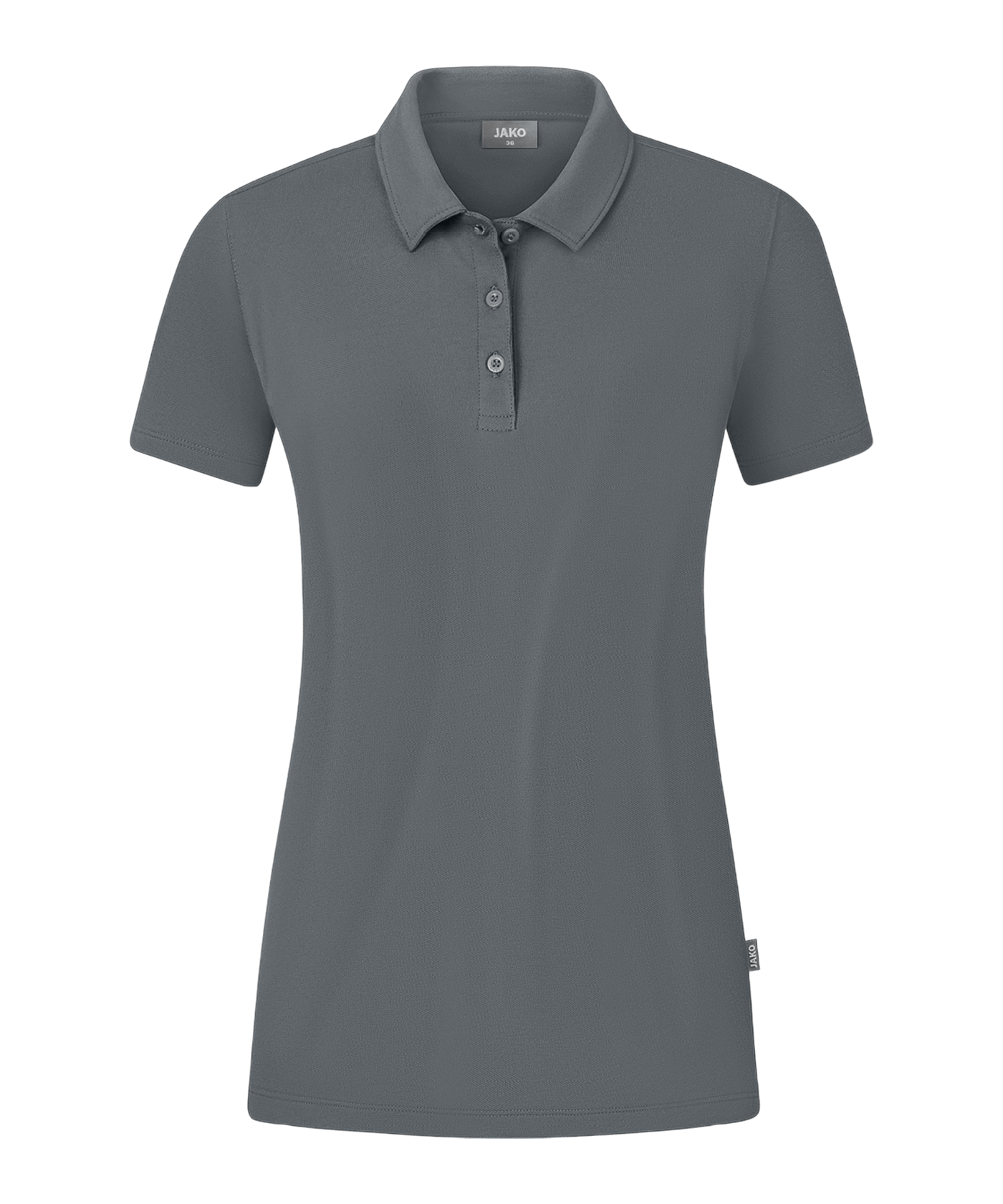 JAKO Organic Poloshirt Stretch Damen Grau F840 - grau