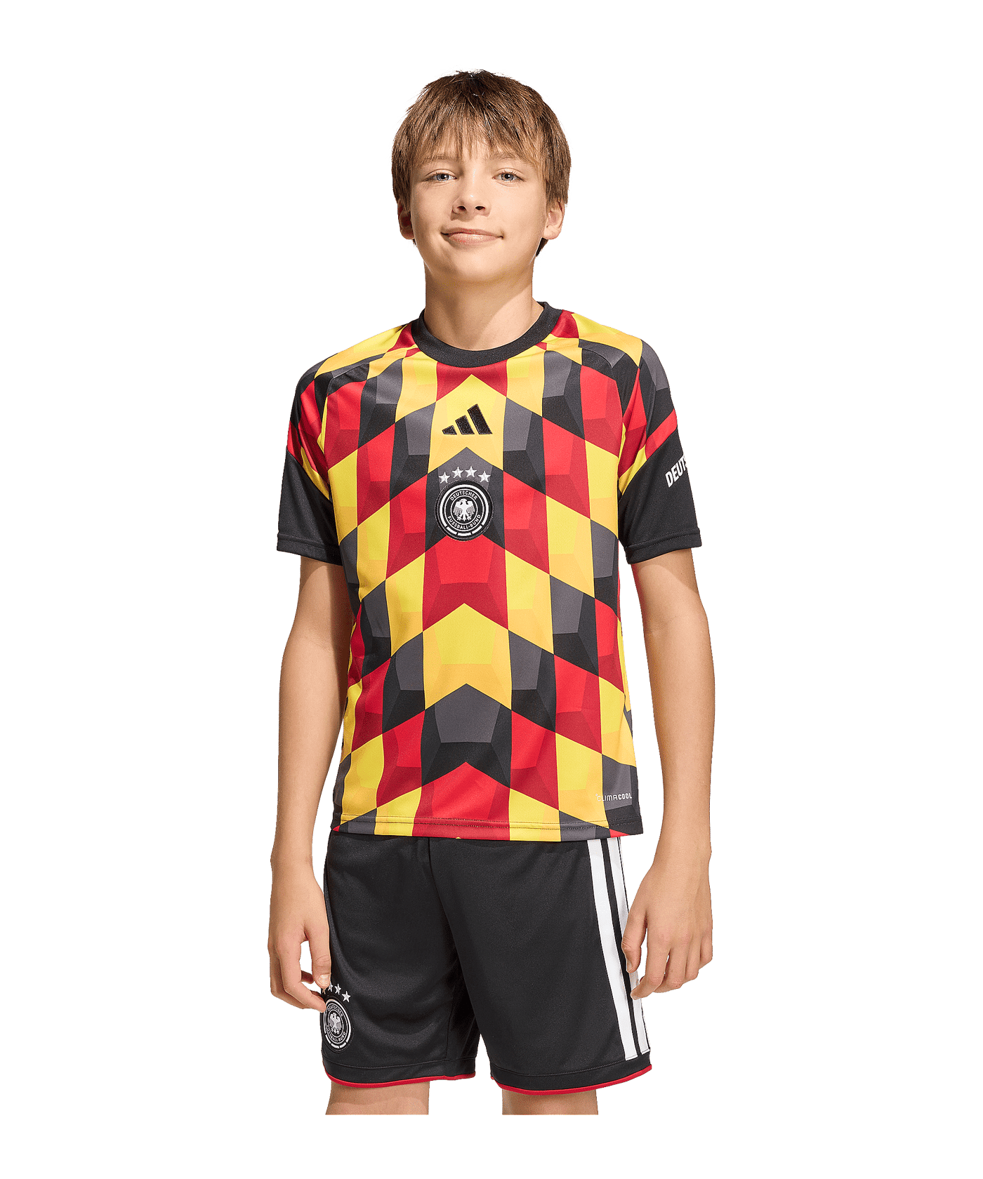 adidas DFB Deutschland Prematch Trikot Home WM 2026 Kids Schwarz - schwarz