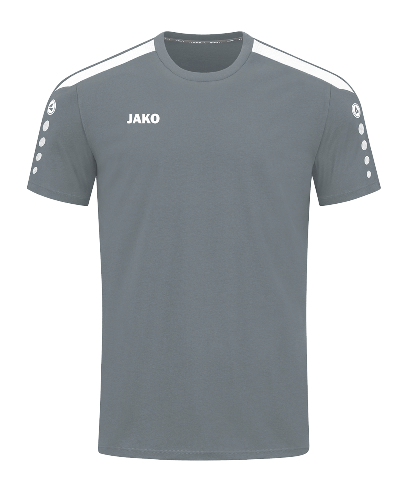 JAKO Power T-Shirt Grau Weiss F840 - grau