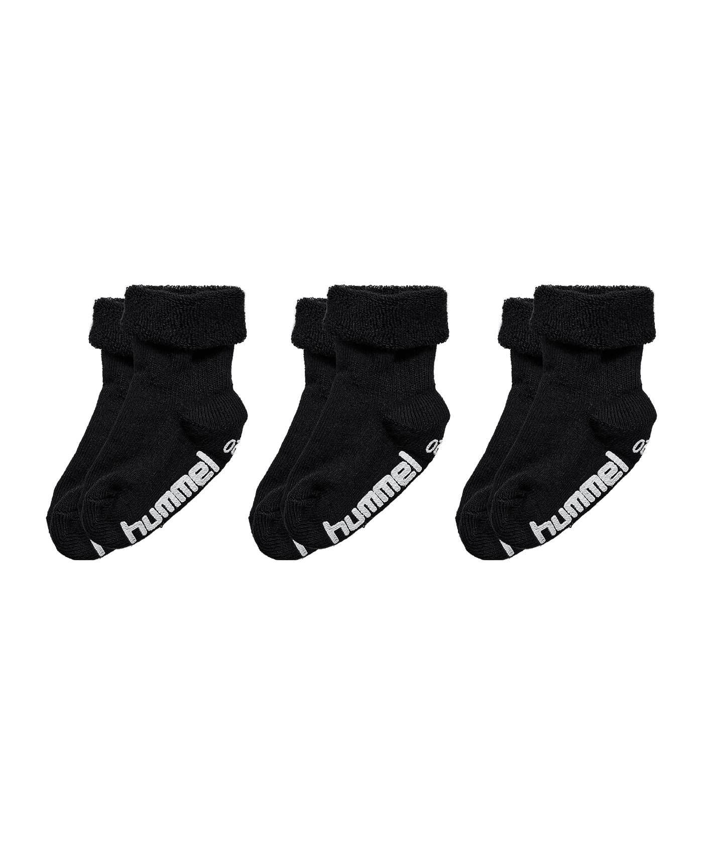 Hummel Mini Non Slip 3-Pack Socken Kids Schwarz F2001 - schwarz
