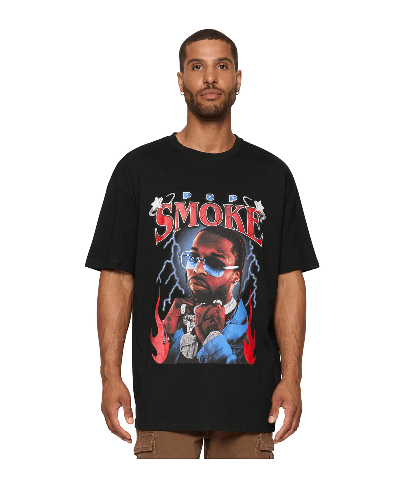 Mister Tee Pop Smoke Faith O T-Shirt Schwarz - schwarz
