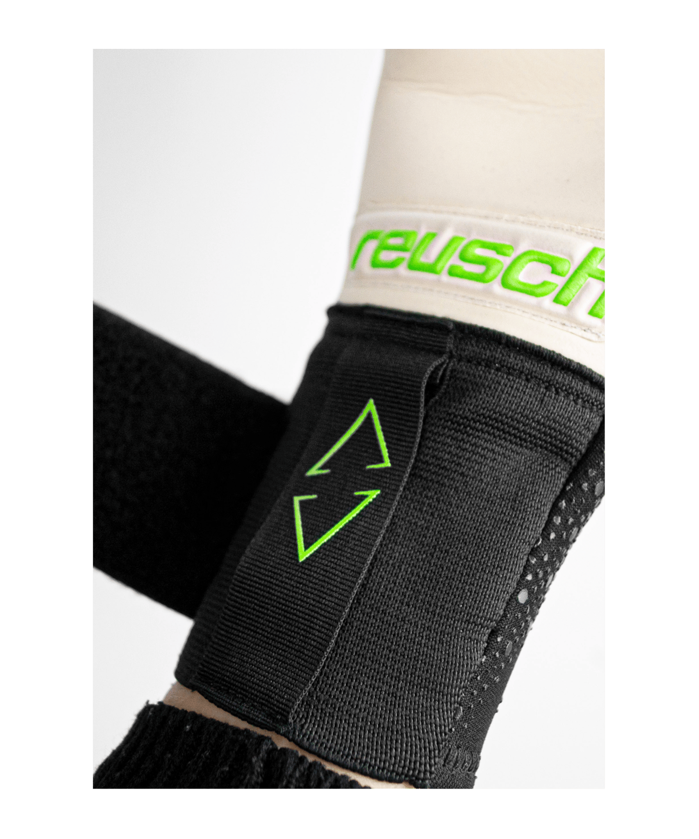 Reusch Pure Contact Gold Torwarthandschuh Schwarz Grün F7781 - schwarz