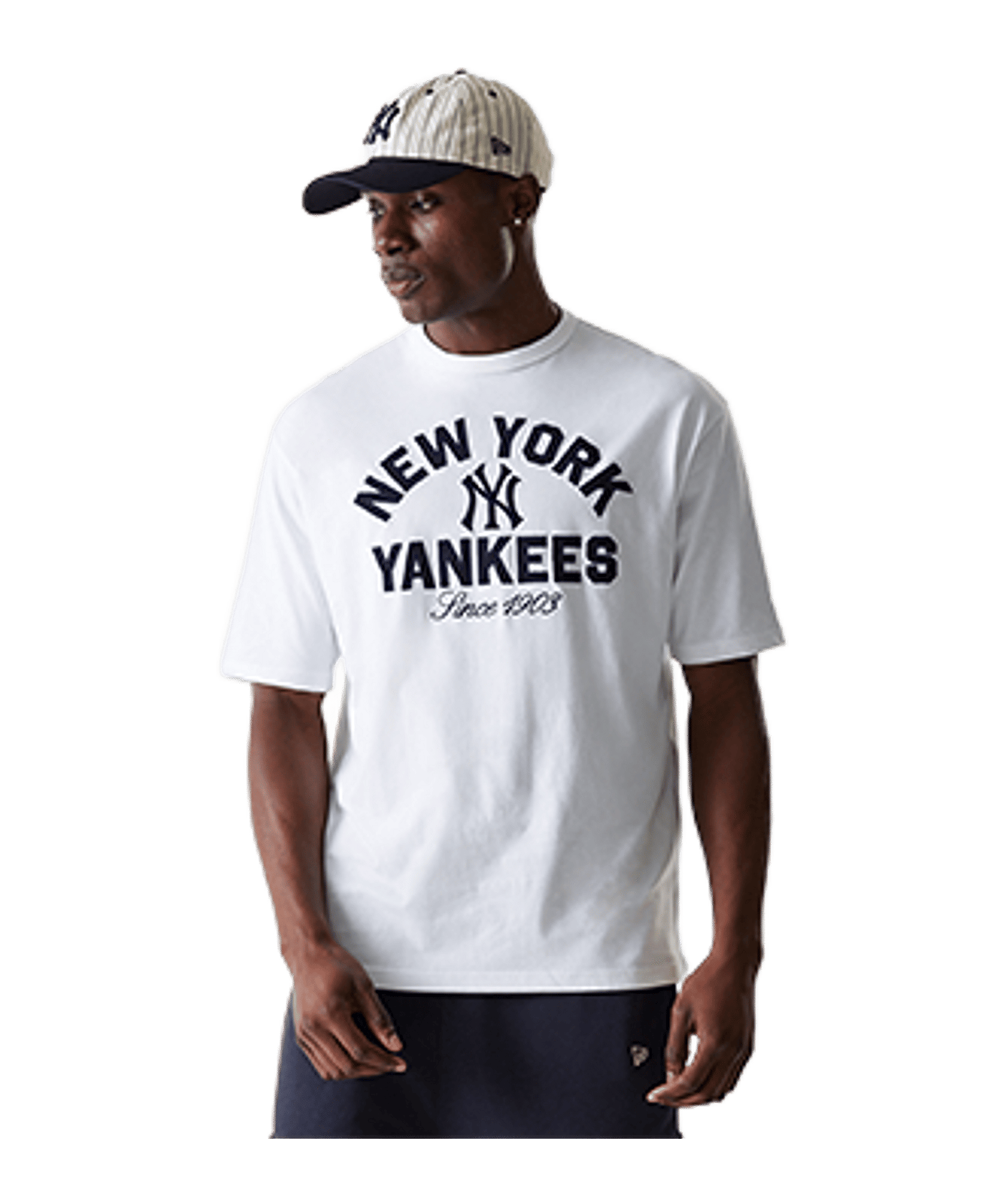 New Era MLB Heritage Oversized New York Yankees T-Shirt Weiß - weiss