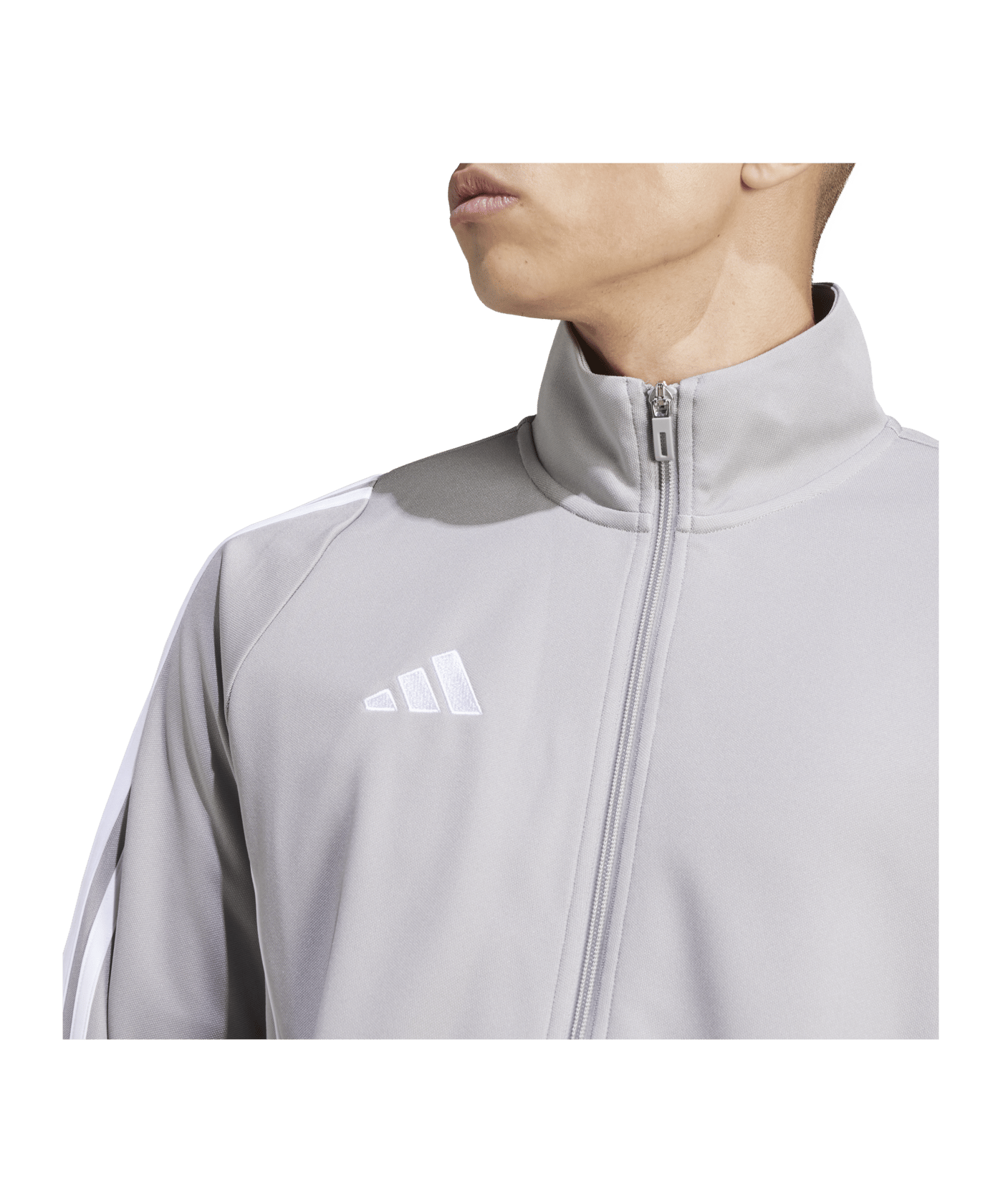 adidas Tiro 24 Trainingsjacke Grau Weiss - grau