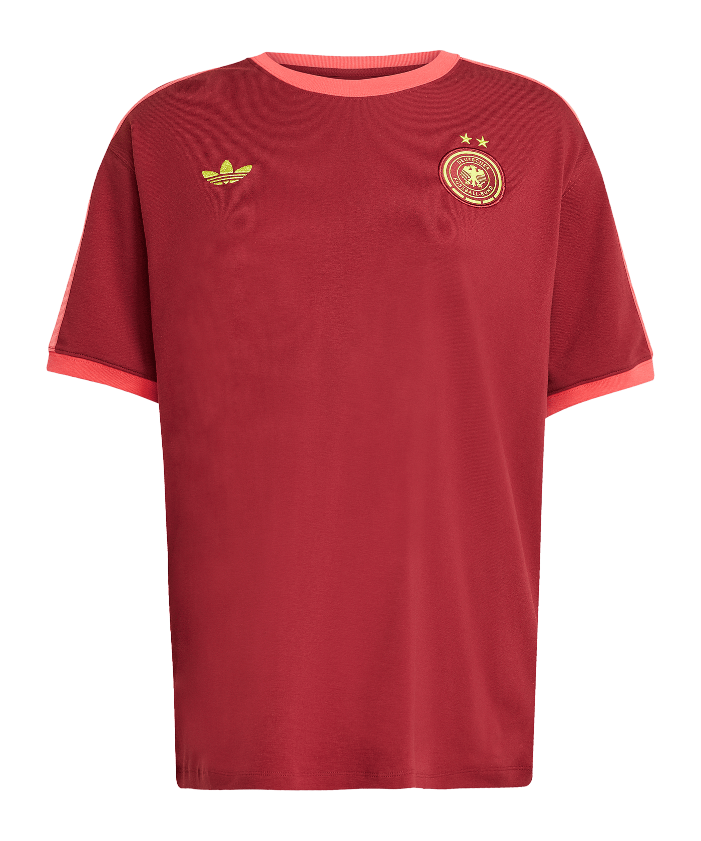 adidas Deutschland T-Shirt Damen Rot - rot