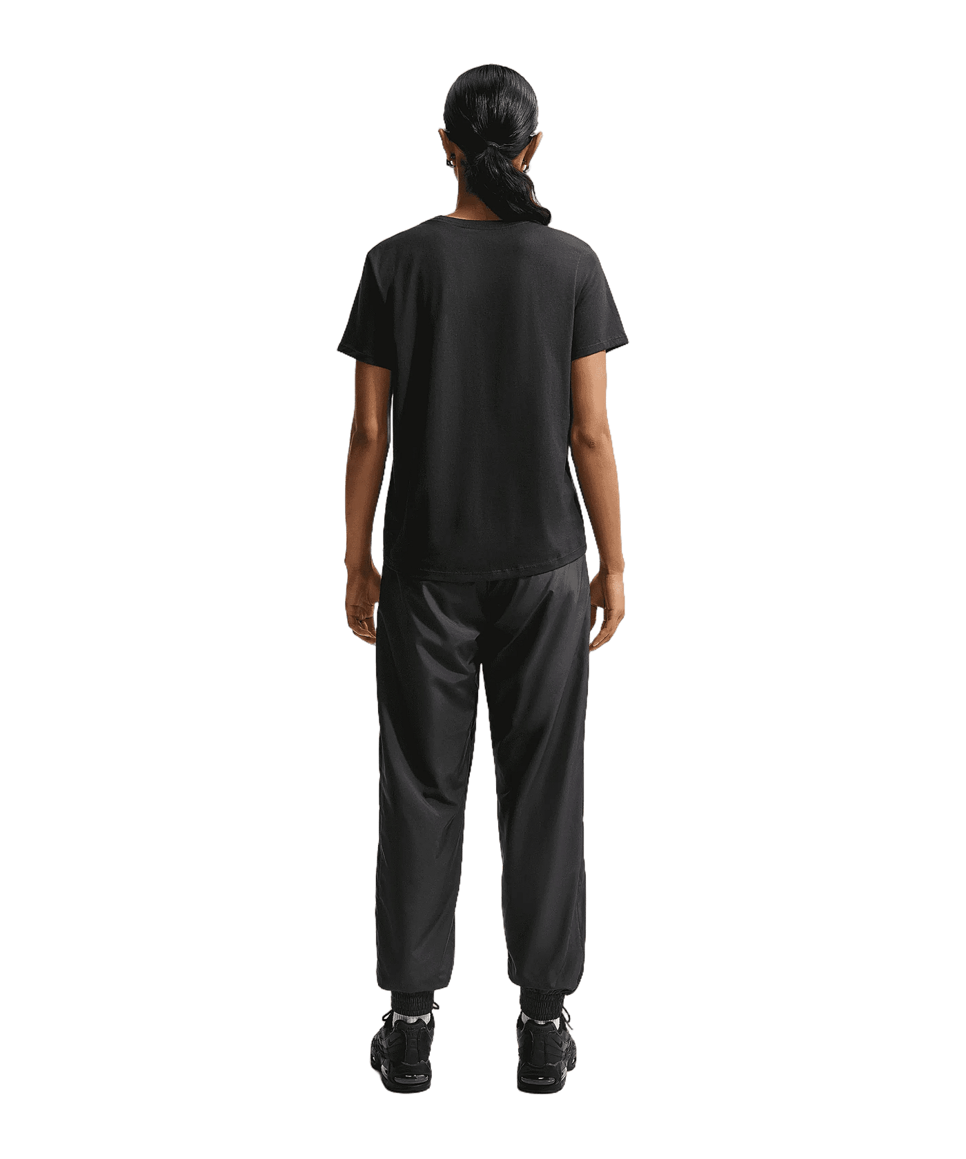 Nike Essentails Logo T-Shirt Damen Schwarz F010 - schwarz