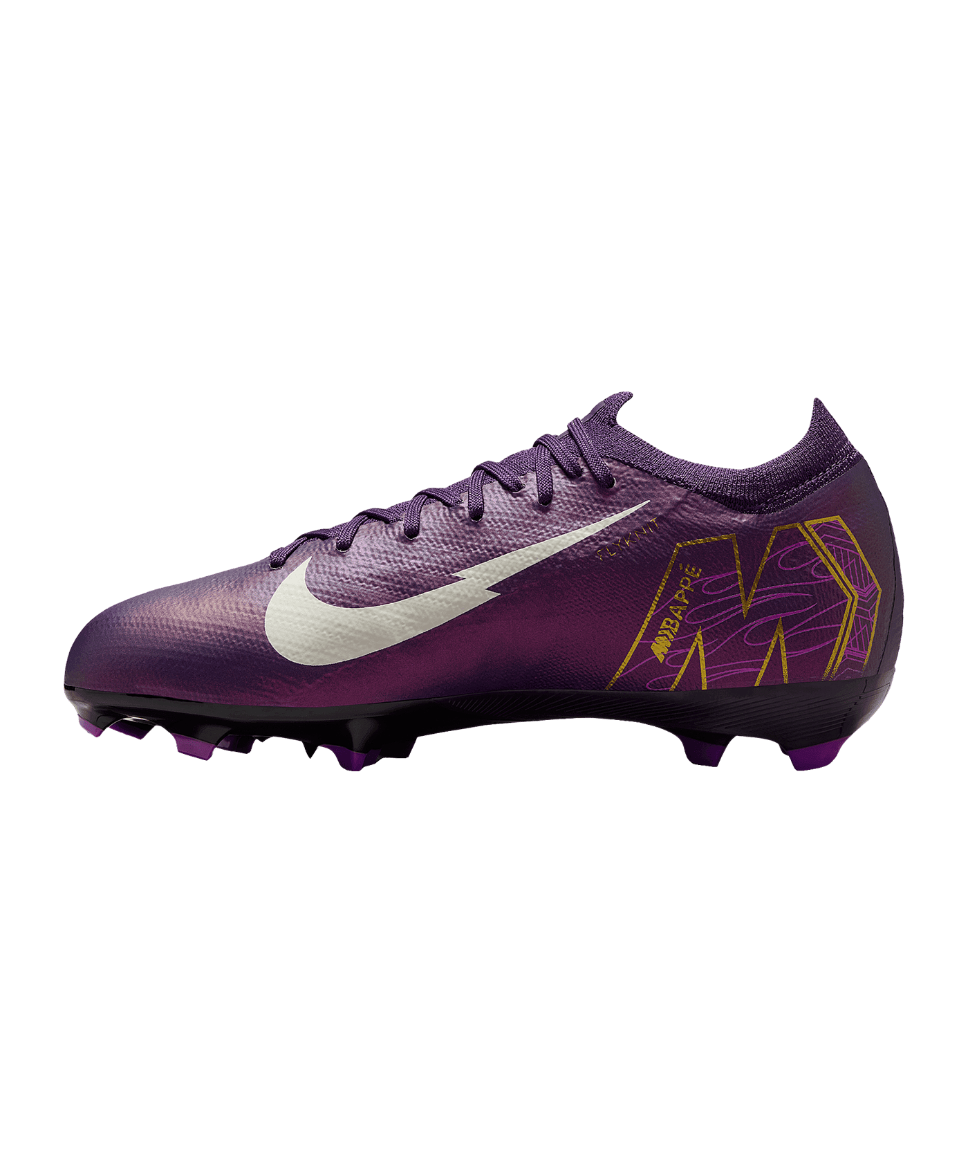 Nike Jr Air Zoom Mercurial Vapor XVI Pro FG Kylian Mbappe Signature Kids Lila F500 - lila
