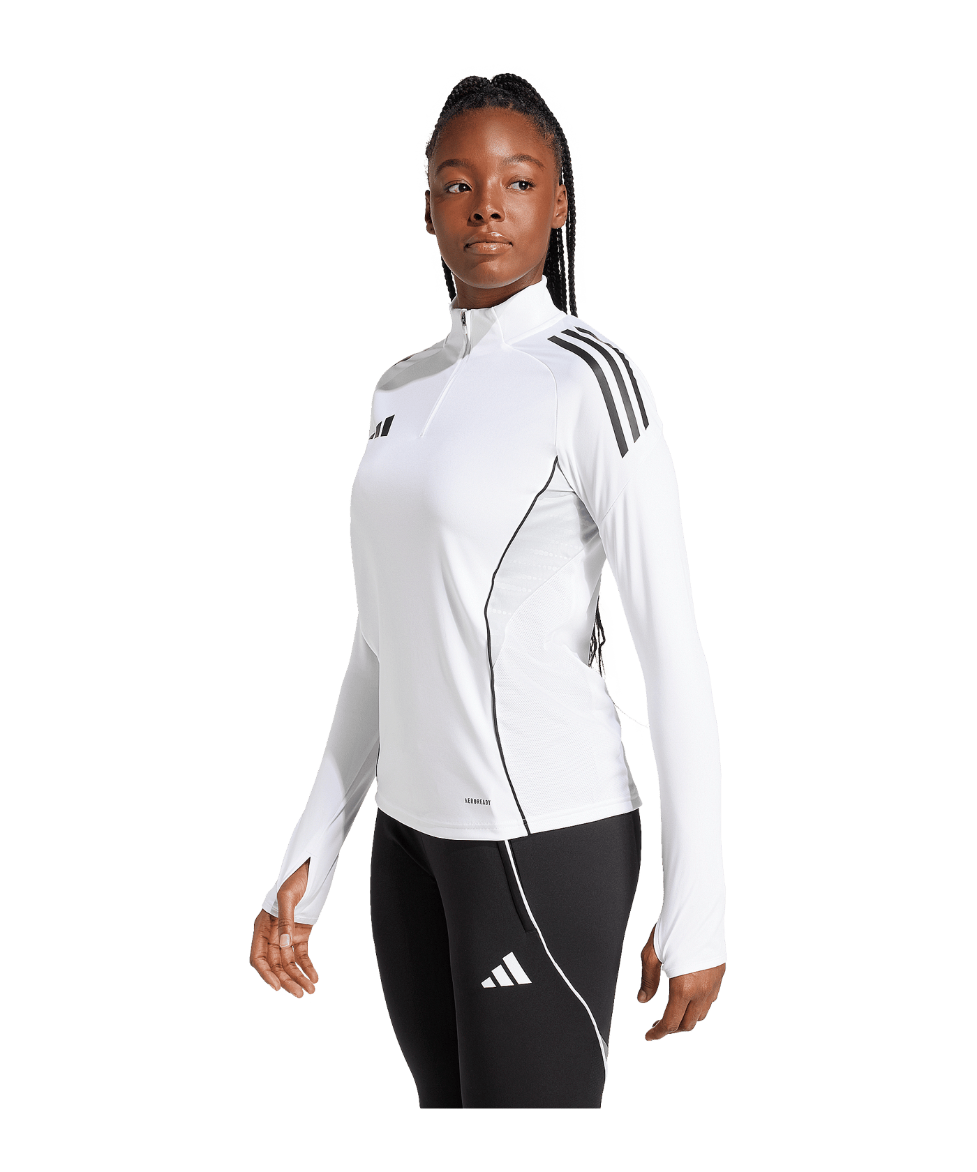 adidas Tiro 25 Competition Sweatshirt Damen Weiß - weiss